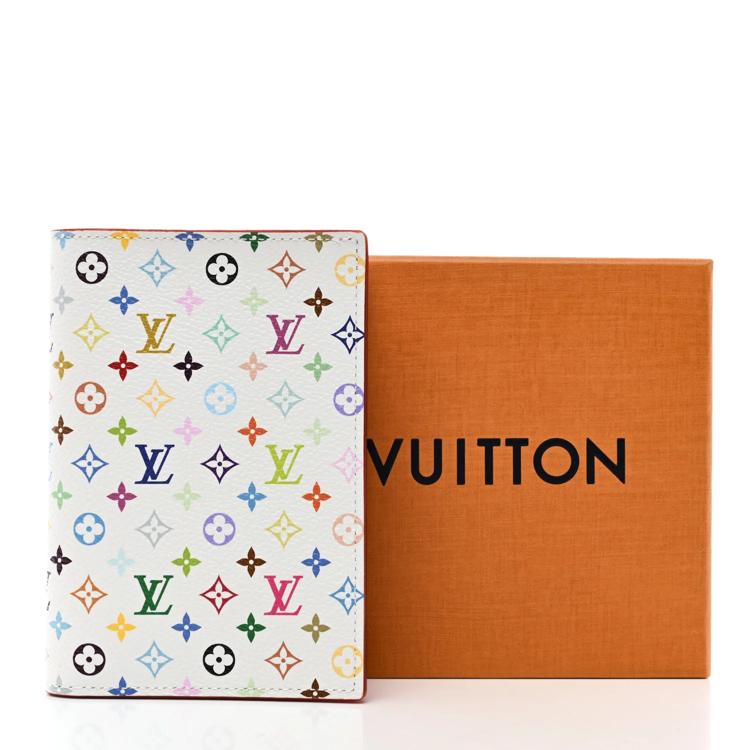 LV X TM Monogram Multicolor Passport Cover White - Image 7