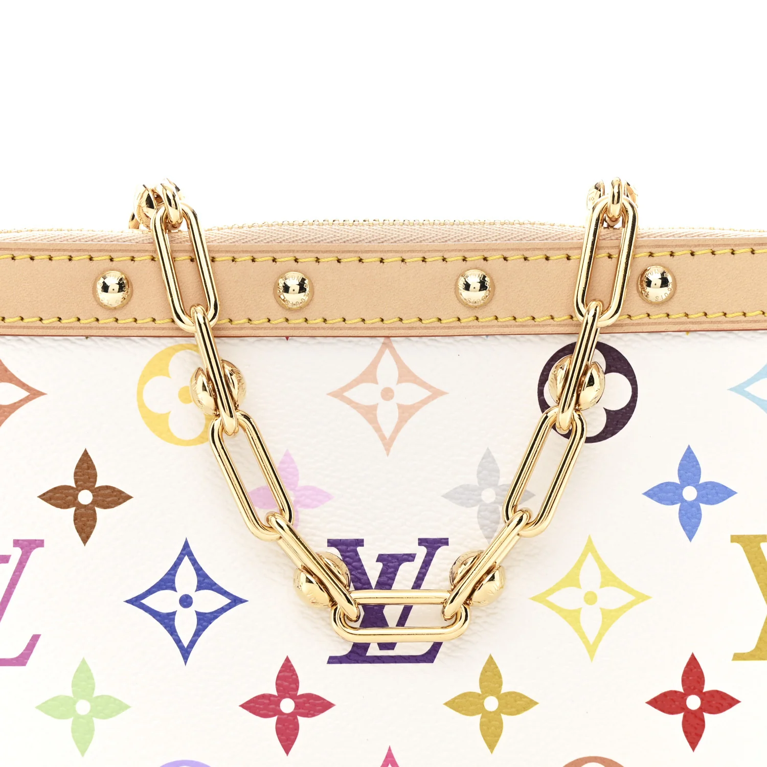 LV X TM Monogram Multicolor Pochette Accessories White - Image 7