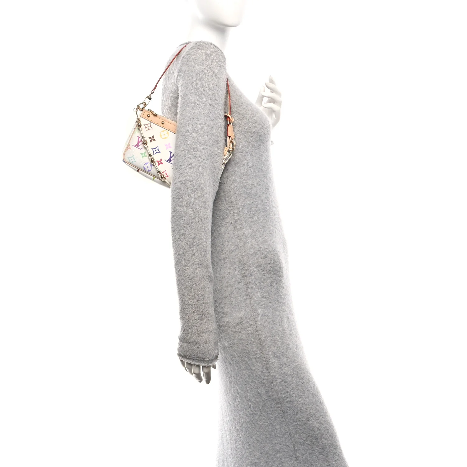 LV X TM Monogram Multicolor Pochette Accessories White - Image 2