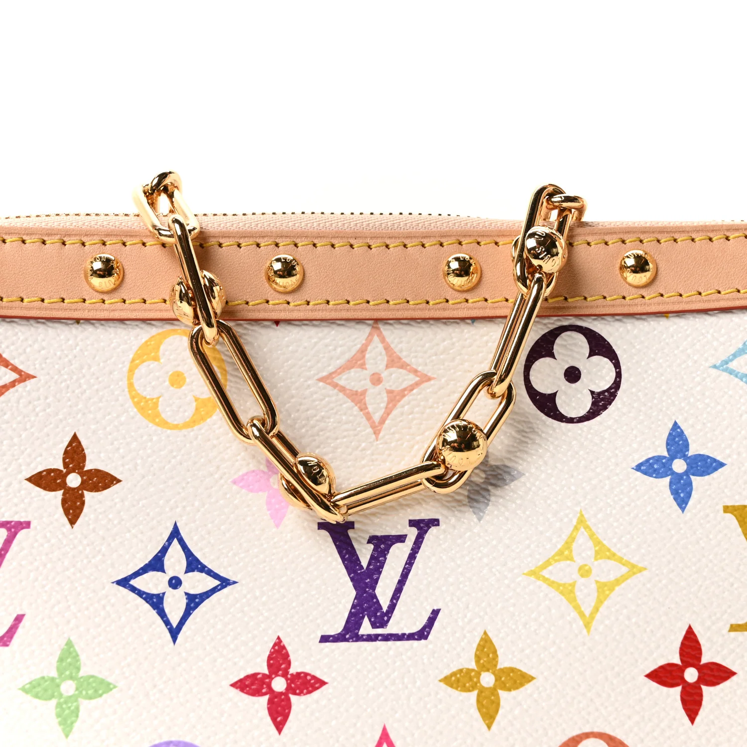 LV X TM Monogram Multicolor Pochette Accessories White - Image 7