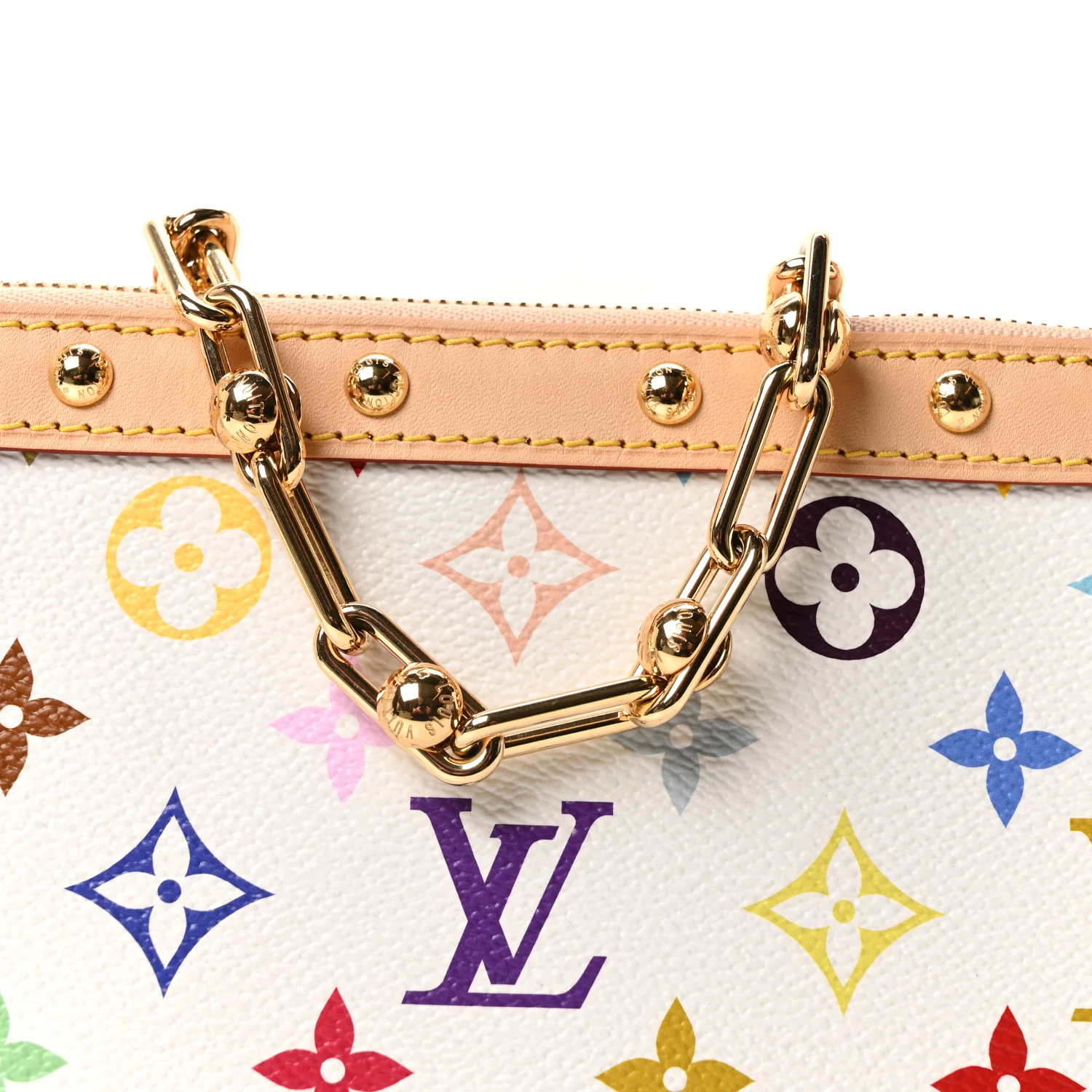 LV X TM Monogram Multicolor Pochette Accessories White - Image 7