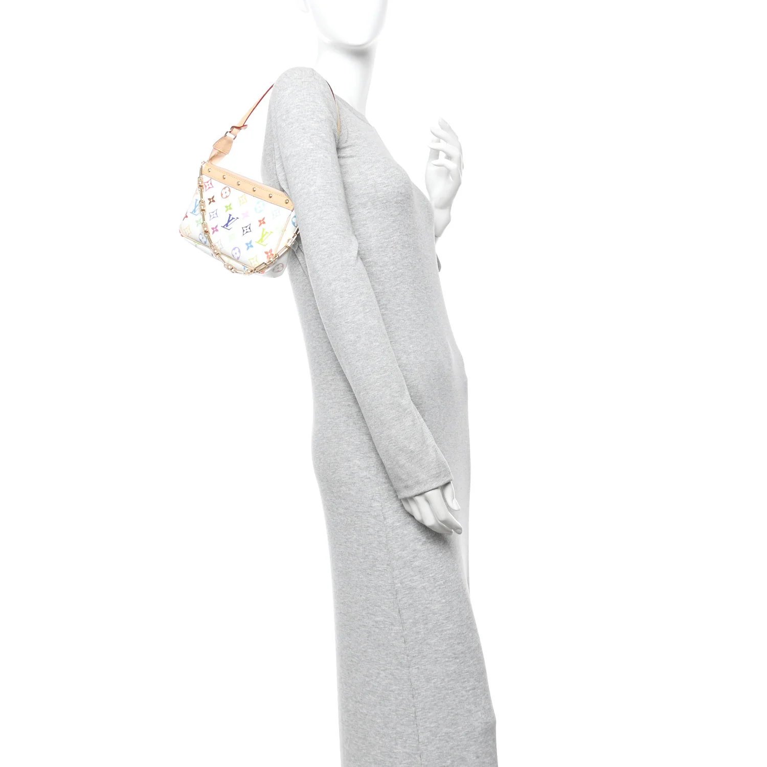LV X TM Monogram Multicolor Pochette Accessories White - Image 2