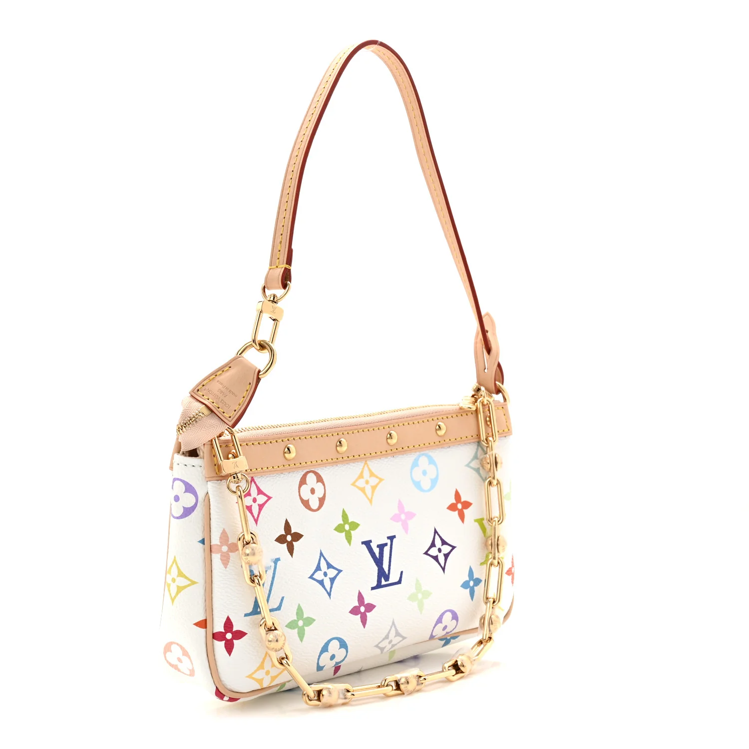 LV X TM Monogram Multicolor Pochette Accessories White - Image 3