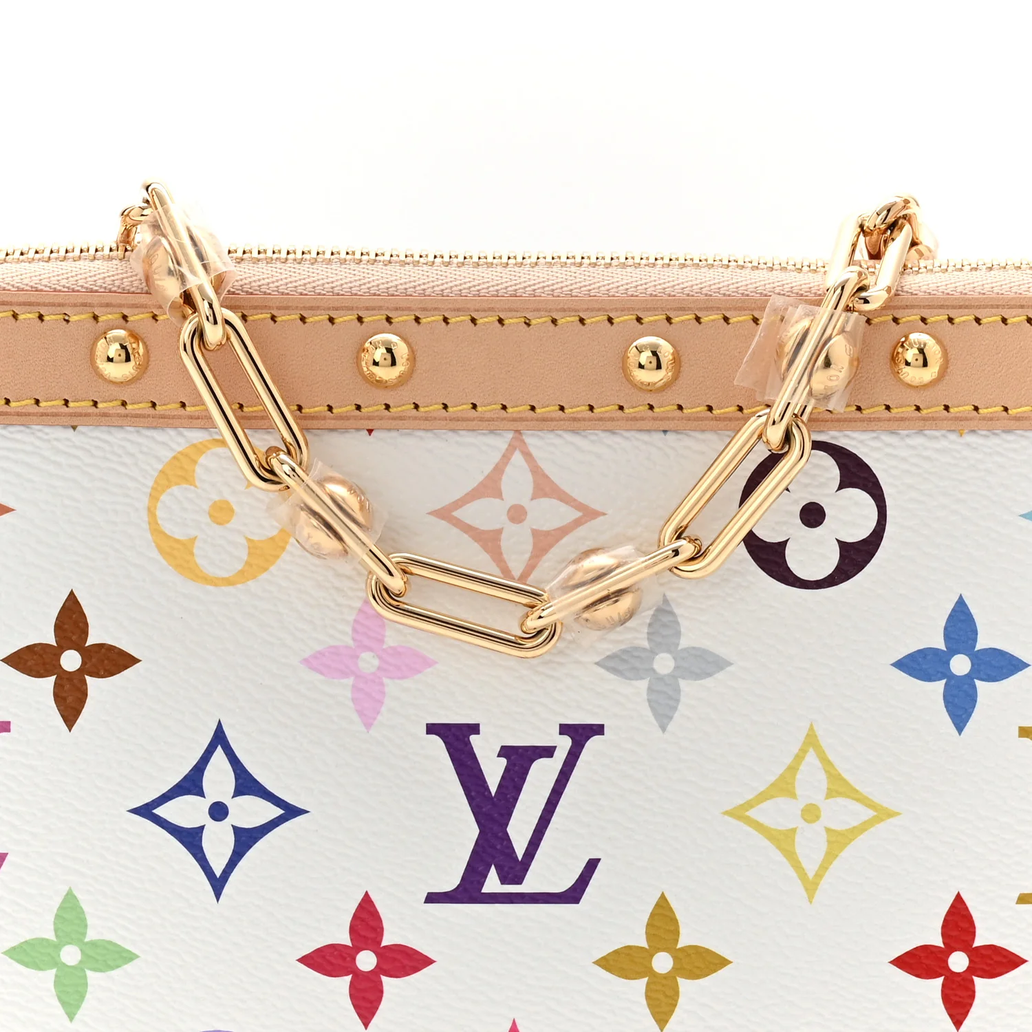 LV X TM Monogram Multicolor Pochette Accessories White - Image 8