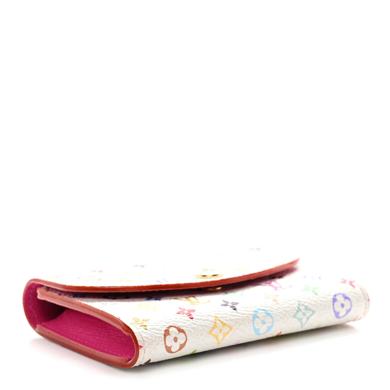 LV X TM Monogram Multicolor Rosalie Coin Purse White Kawaii Pink - Image 4