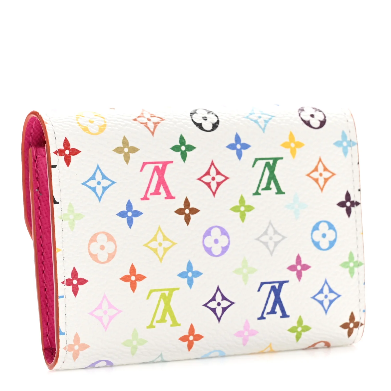 LV X TM Monogram Multicolor Rosalie Coin Purse White Kawaii Pink - Image 3
