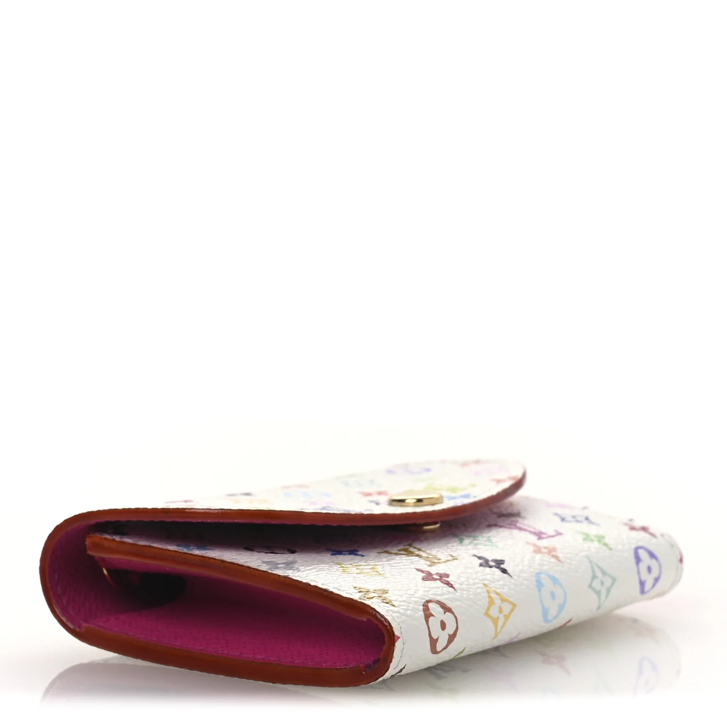 LV X TM Monogram Multicolor Rosalie Coin Purse White Kawaii Pink - Image 4