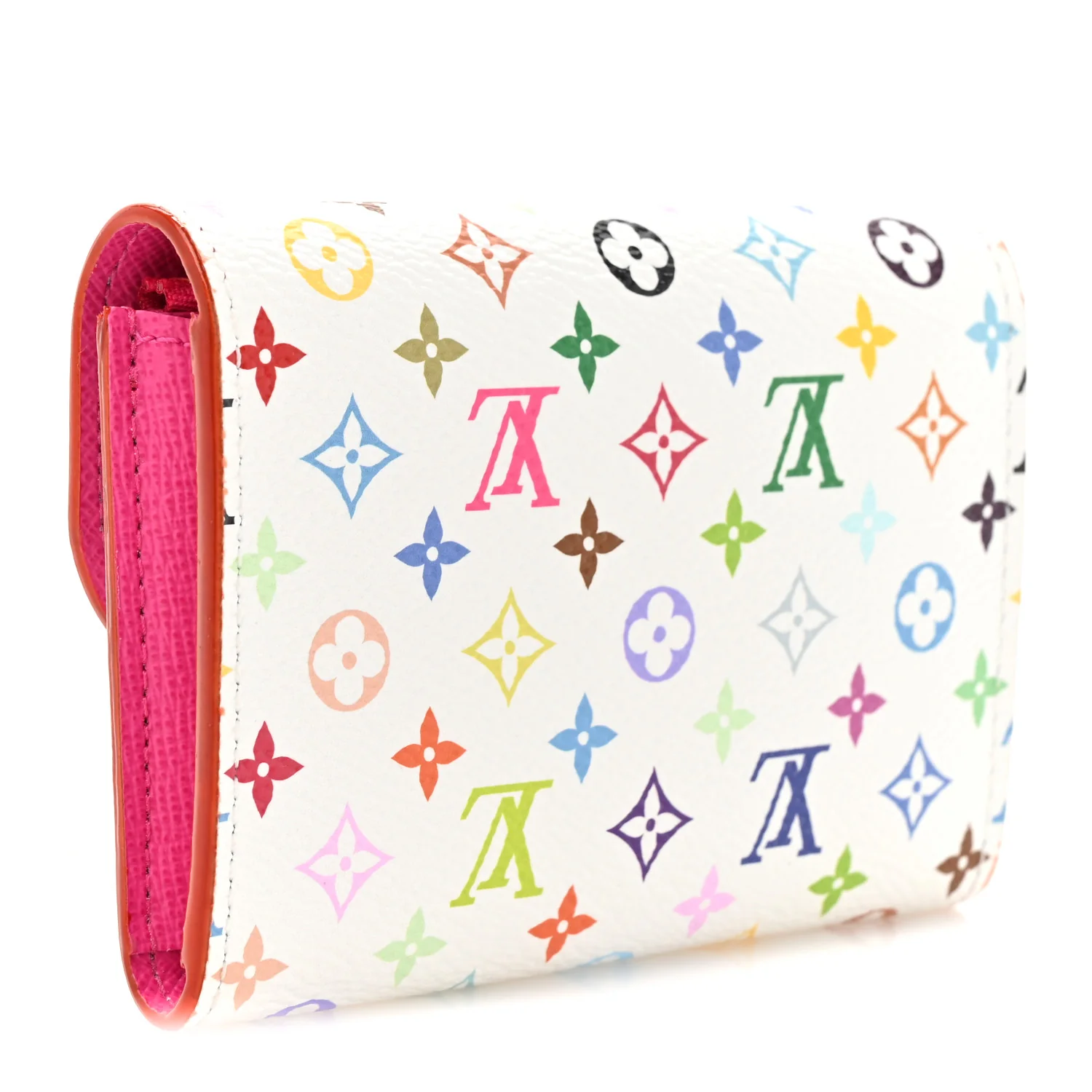 LV X TM Monogram Multicolor Rosalie Coin Purse White Kawaii Pink - Image 3