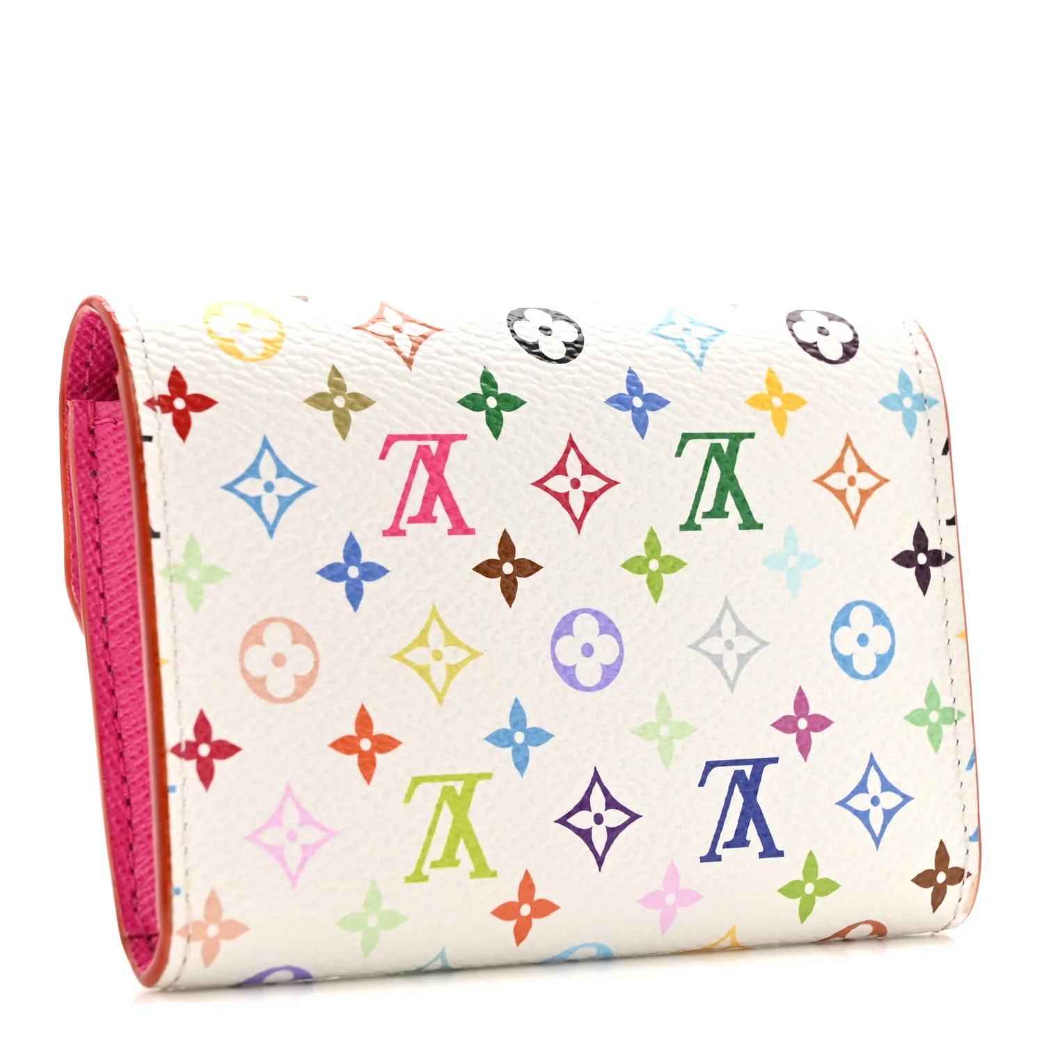 LV X TM Monogram Multicolor Rosalie Coin Purse White Kawaii Pink - Image 3