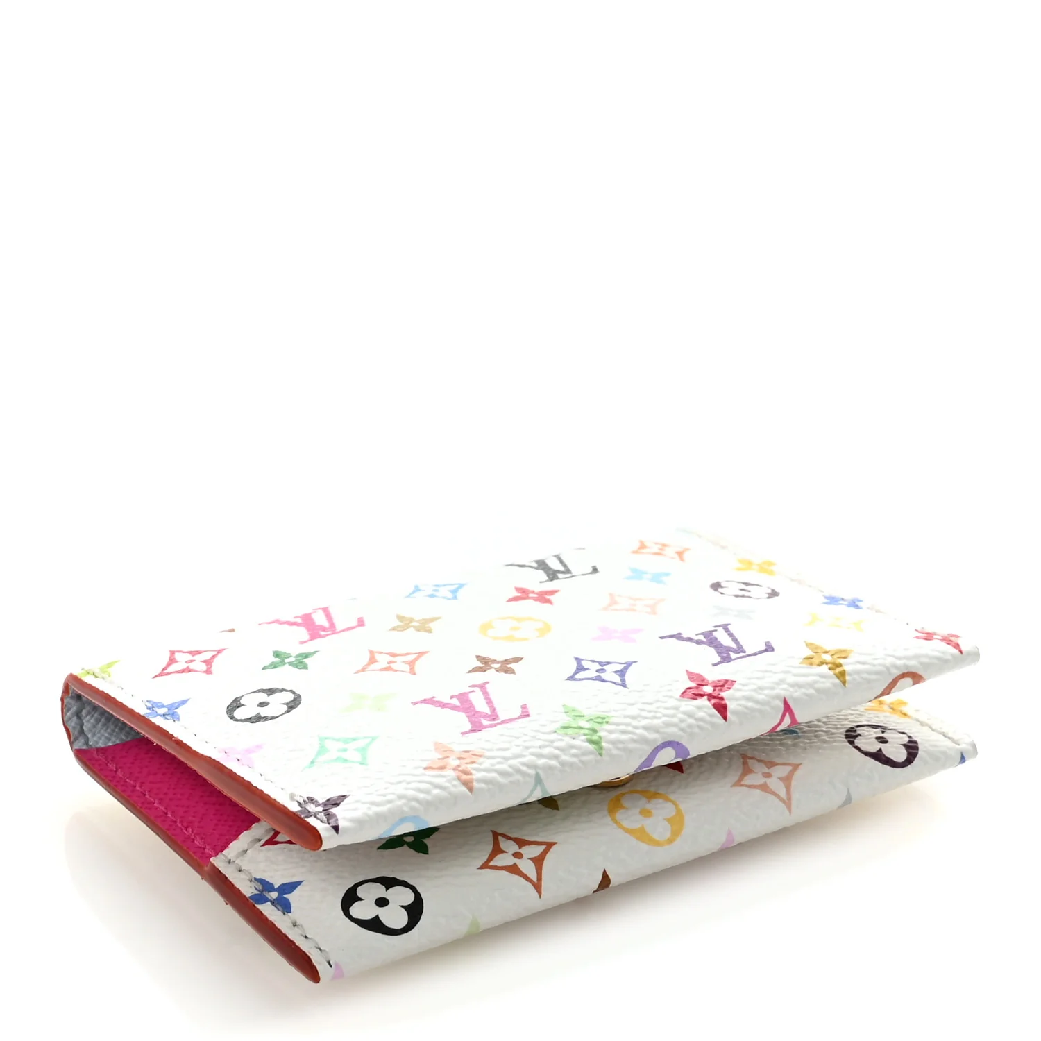 LV X TM Monogram Multicolor Slim Card Holder White - Image 4