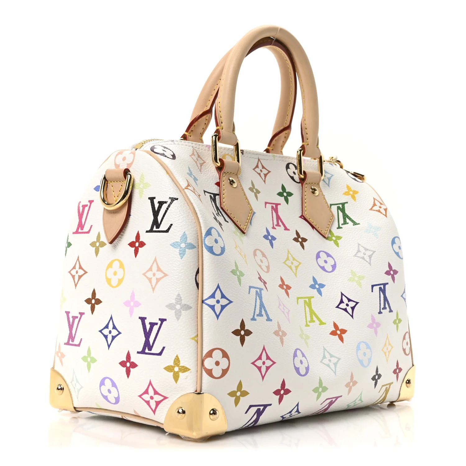 LV X TM Monogram Multicolor Speedy Bandouliere 25 White - Image 3