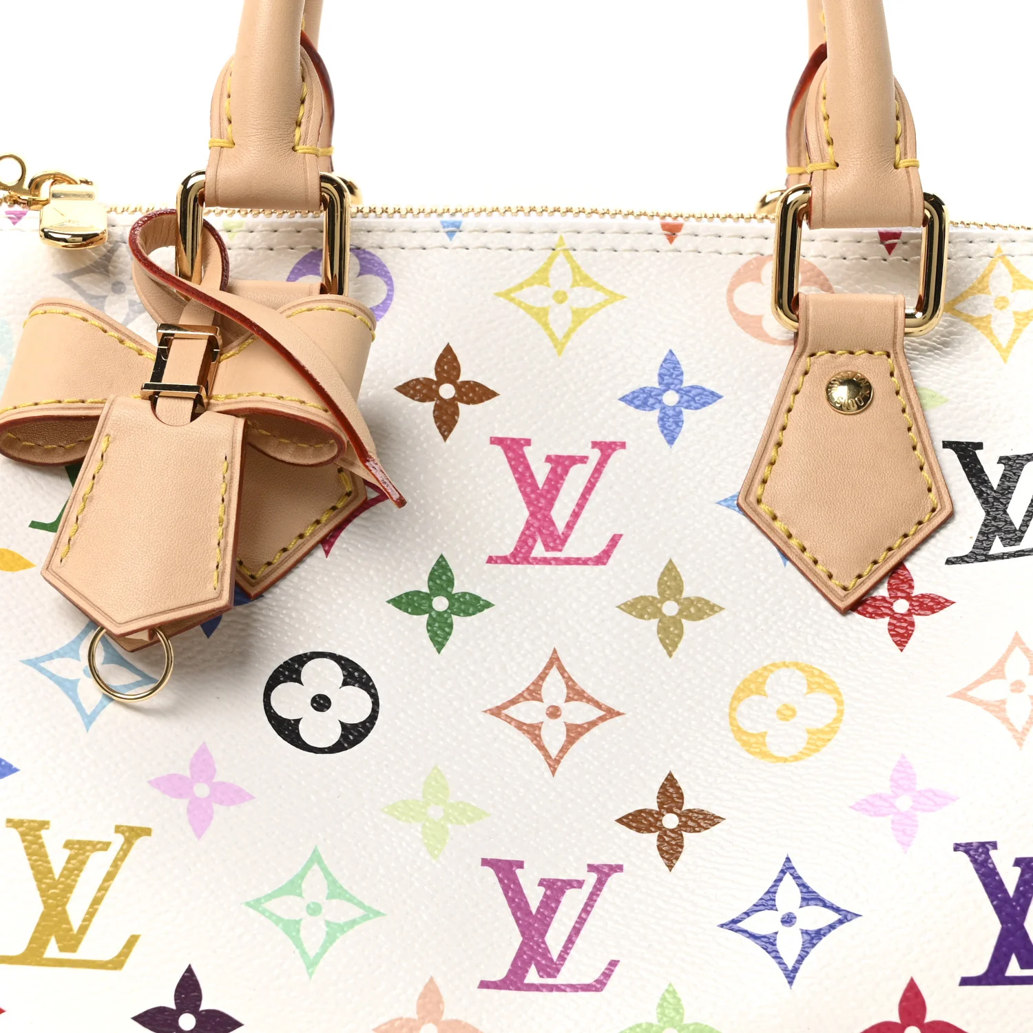 LV X TM Monogram Multicolor Speedy Bandouliere 25 White - Image 8