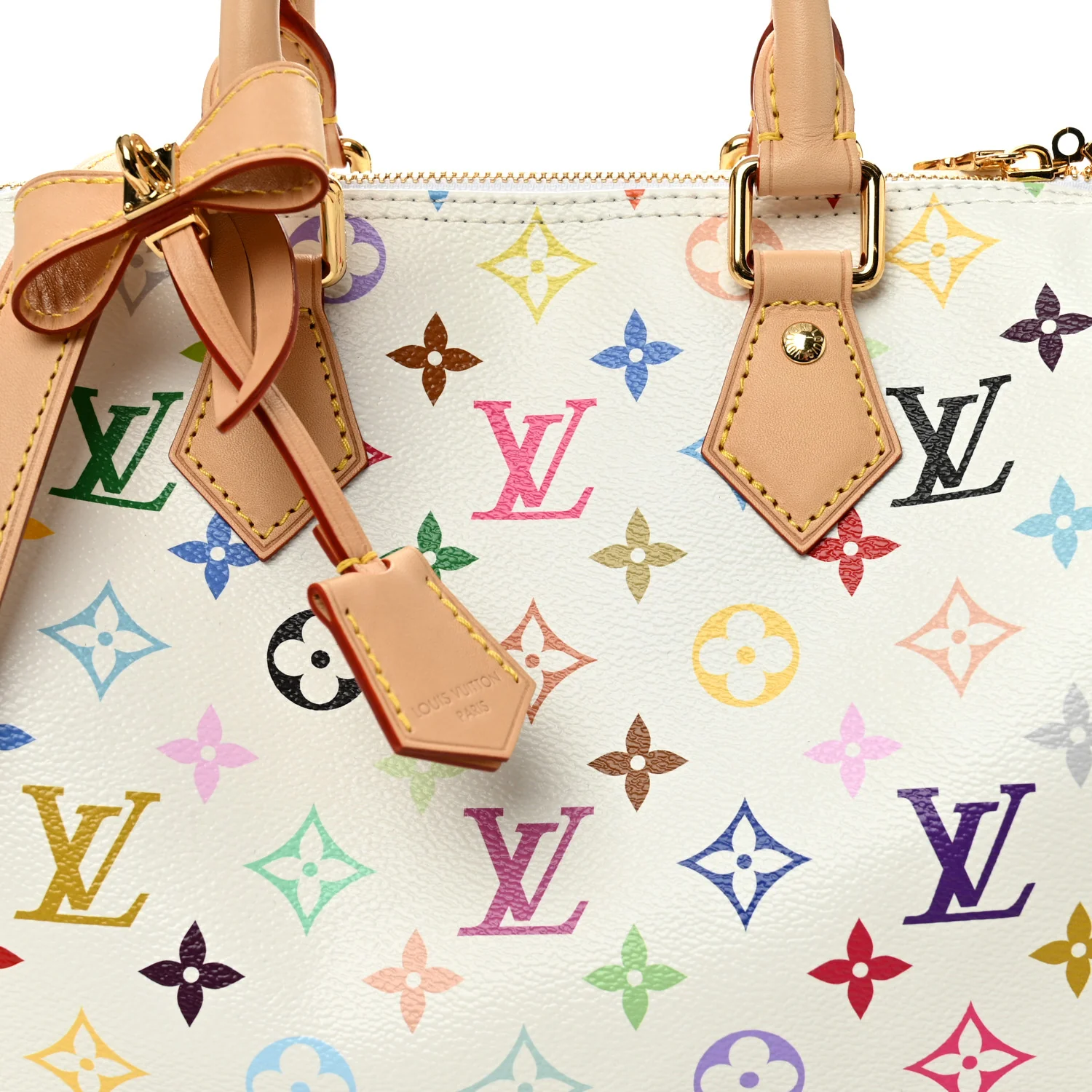 LV X TM Monogram Multicolor Speedy Bandouliere 25 White - Image 7