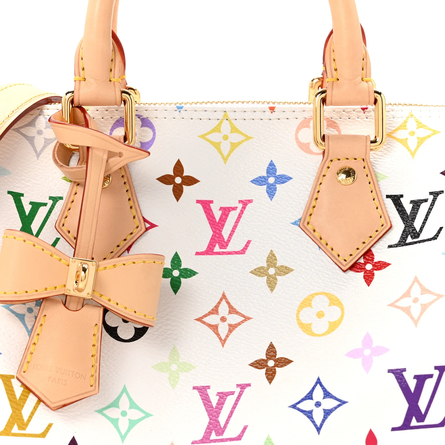 LV X TM Monogram Multicolor Speedy Bandouliere 25 White - Image 7