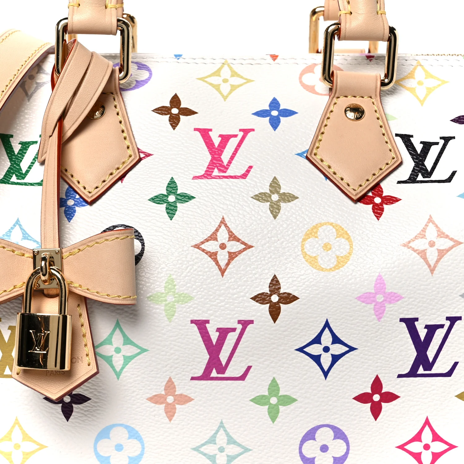 LV X TM Monogram Multicolor Speedy Bandouliere 25 White - Image 8