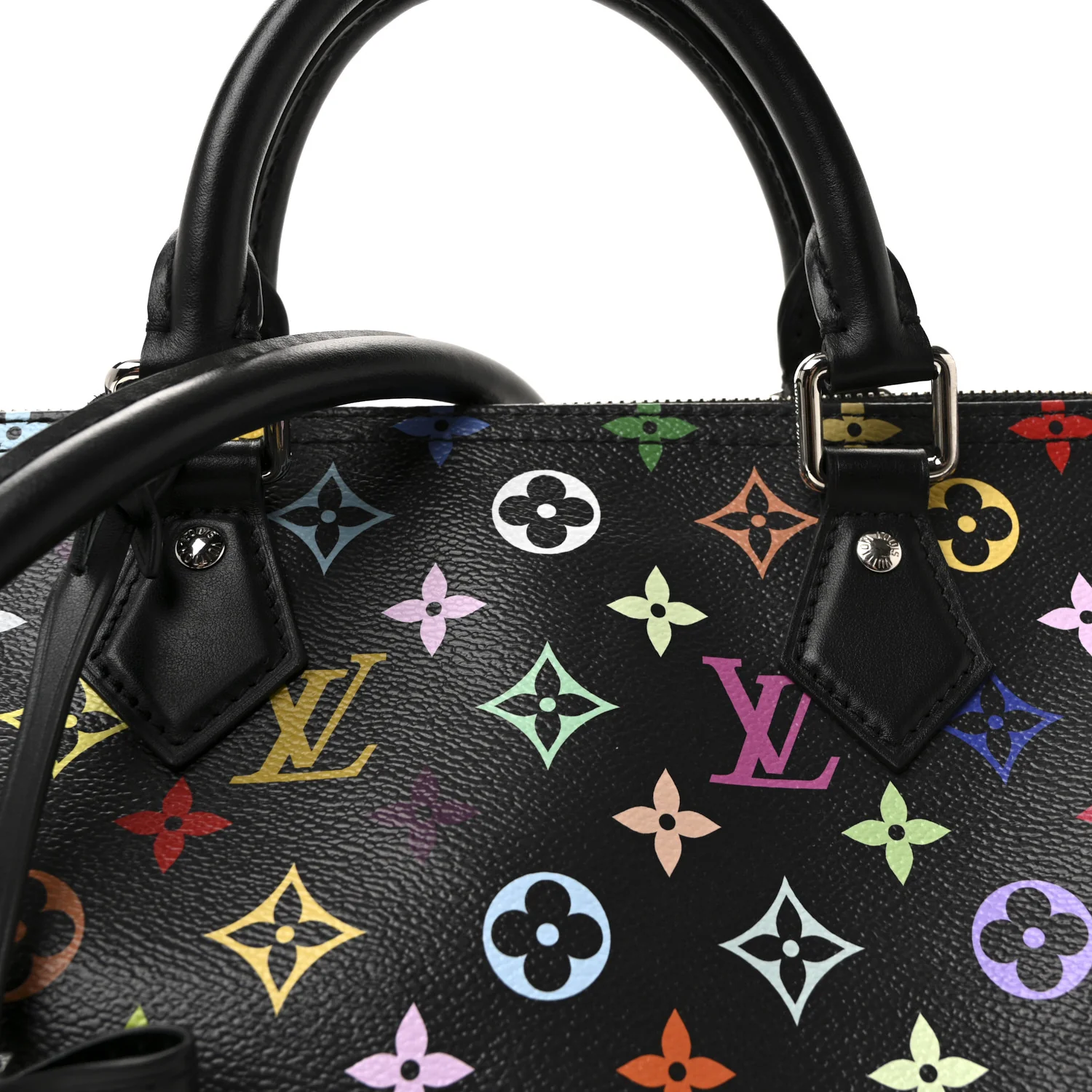 LV X TM Monogram Multicolor Speedy Soft 30 Black - Image 7
