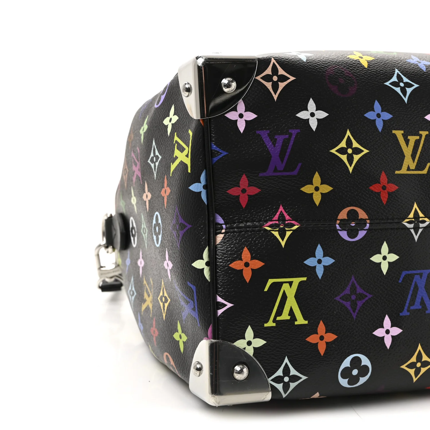 LV X TM Monogram Multicolor Speedy Soft 30 Black - Image 8