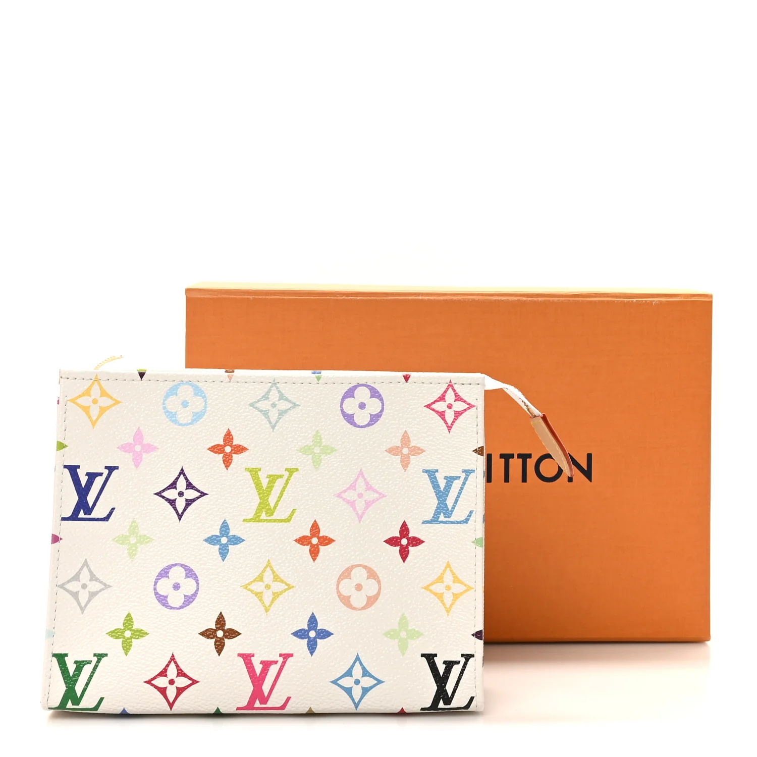 LV X TM Monogram Multicolor Toiletry Pouch 19 White - Image 9