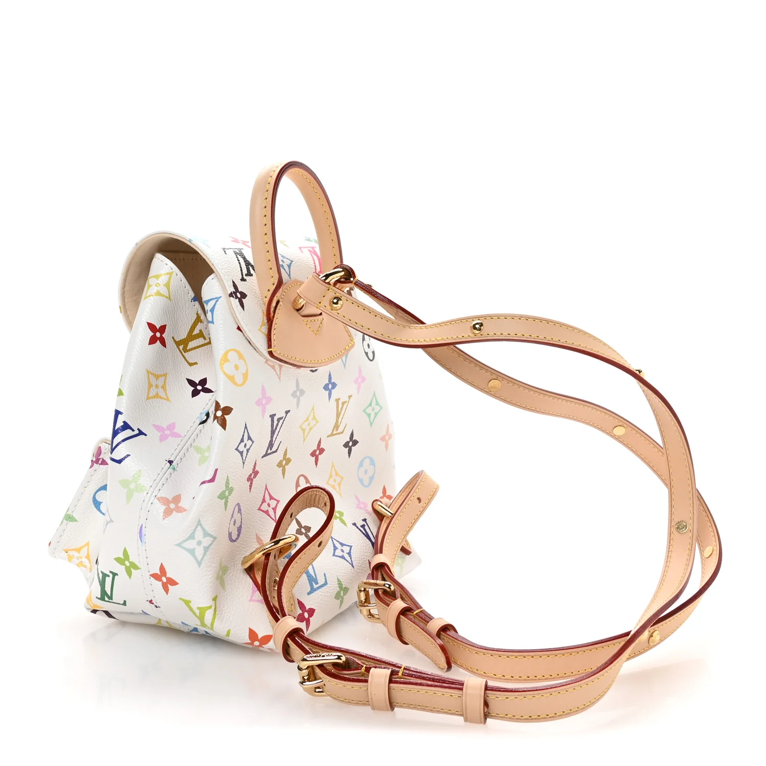 LV X TM Monogram Multicolor Venice Backpack White - Image 3