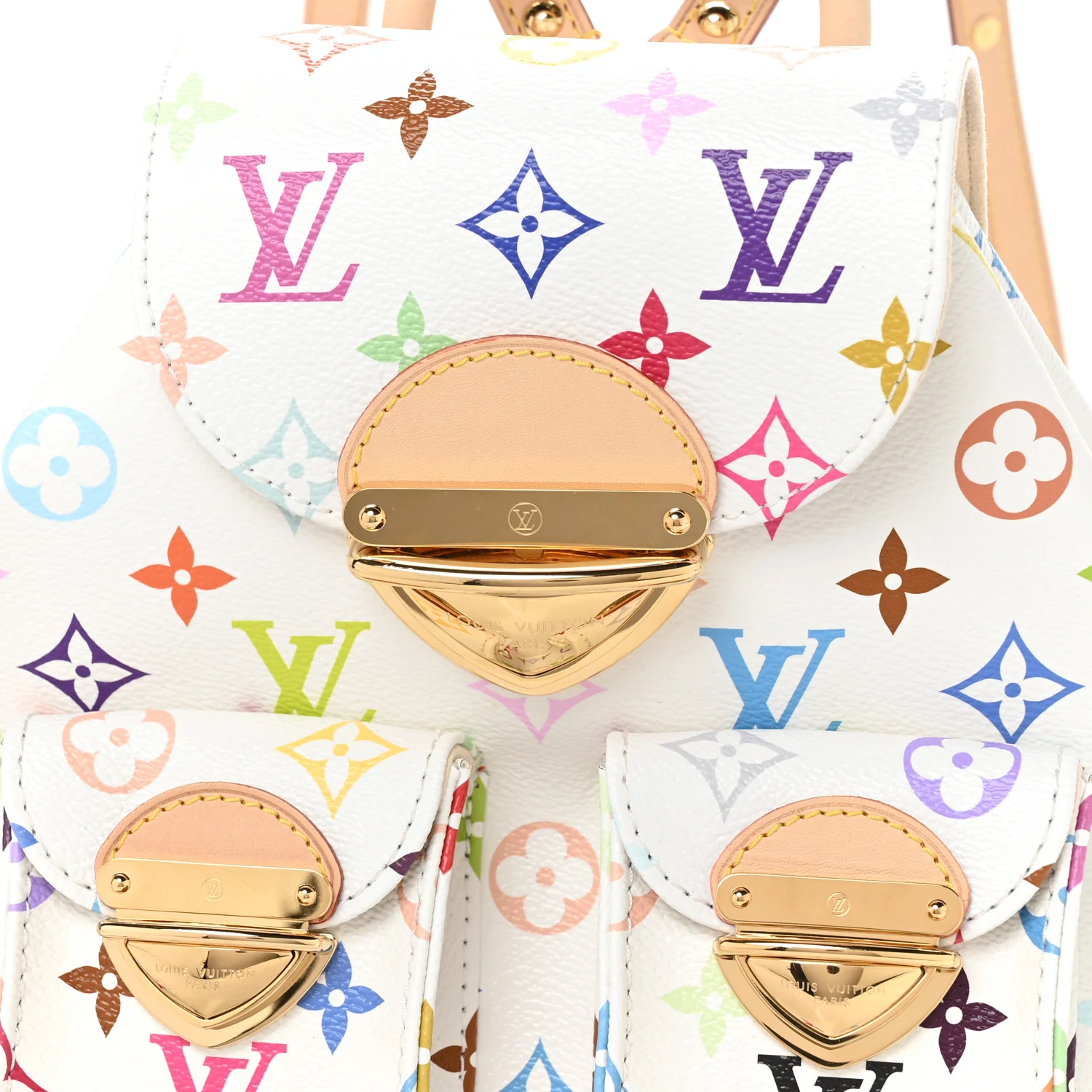 LV X TM Monogram Multicolor Venice Backpack White - Image 7