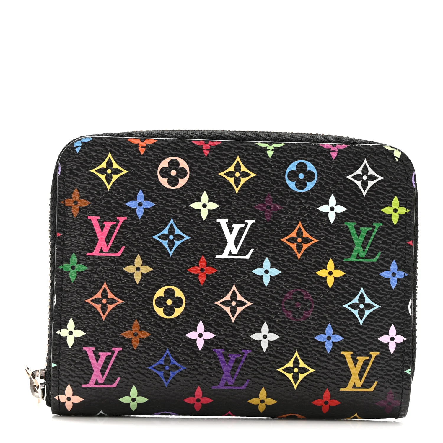 LV x TM Monogram Multicolor Zippy Coin Purse Black