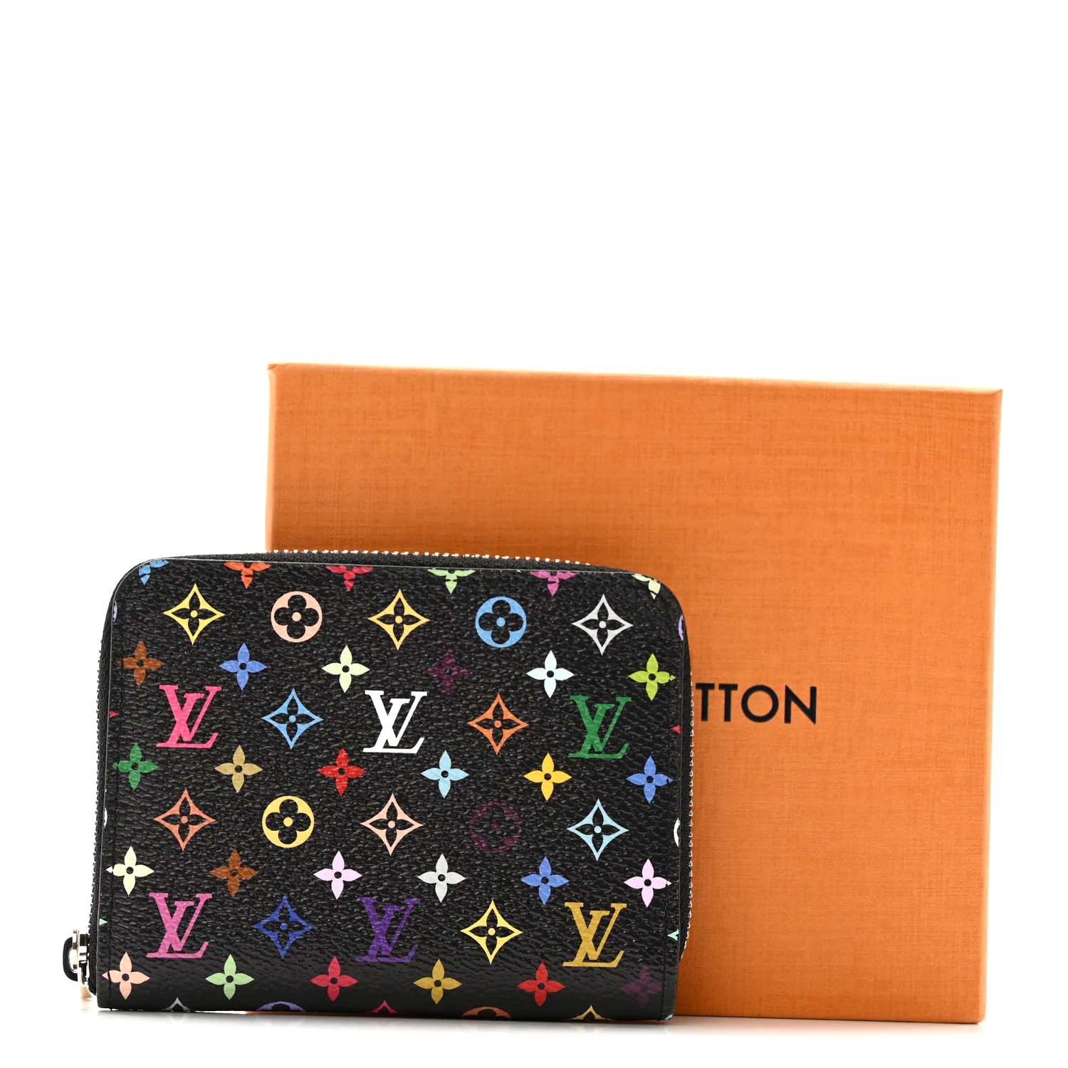 LV x TM Monogram Multicolor Zippy Coin Purse Black - Image 8