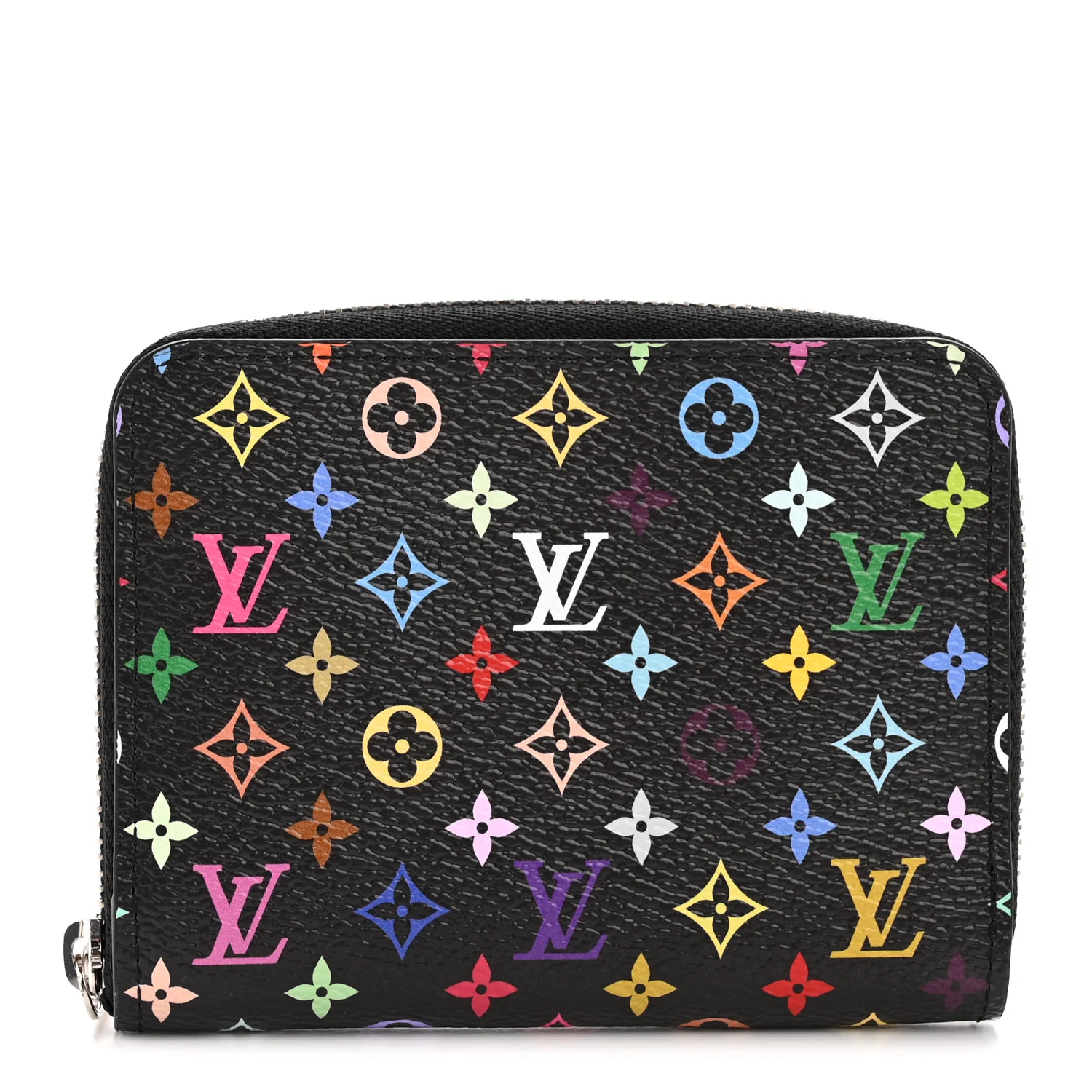 LV x TM Monogram Multicolor Zippy Coin Purse Black