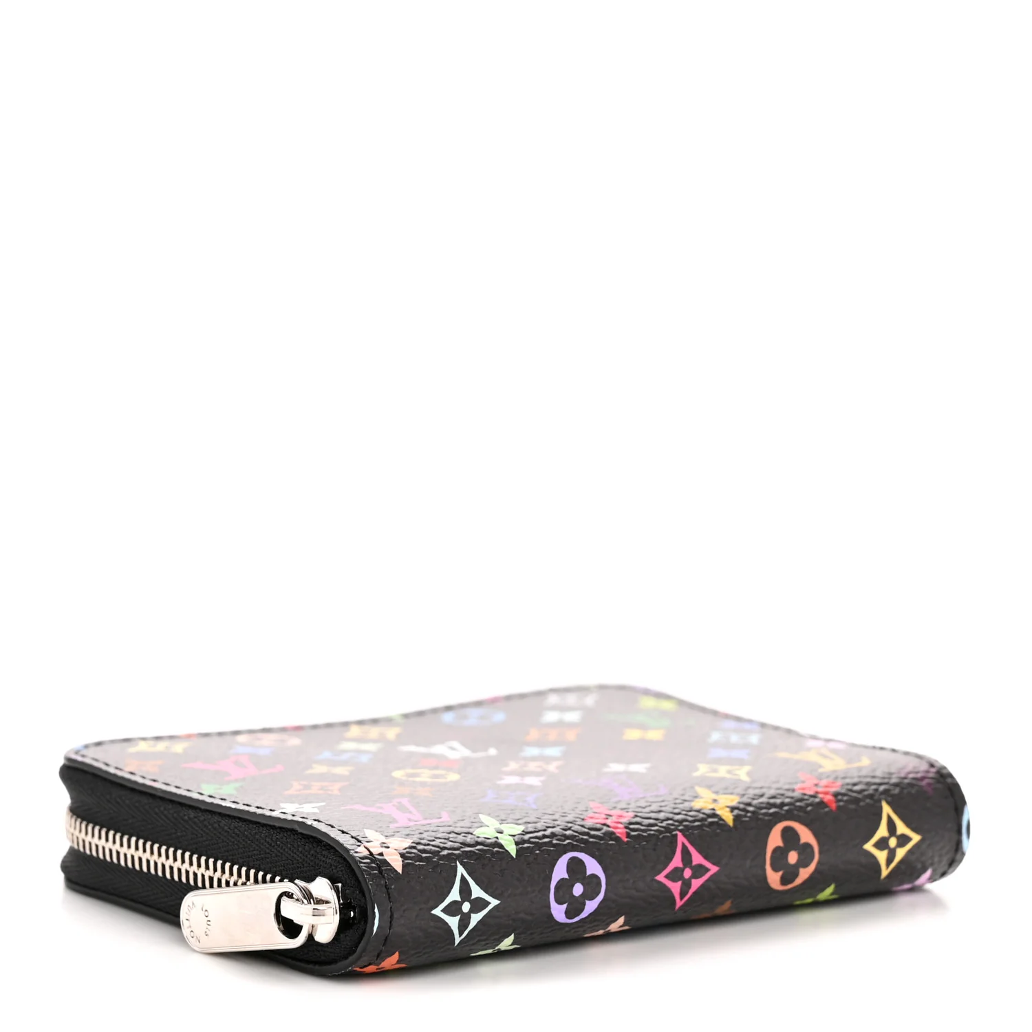 LV x TM Monogram Multicolor Zippy Coin Purse Black - Image 4