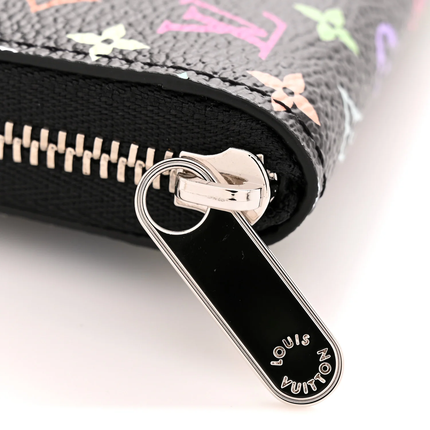 LV x TM Monogram Multicolor Zippy Coin Purse Black - Image 7