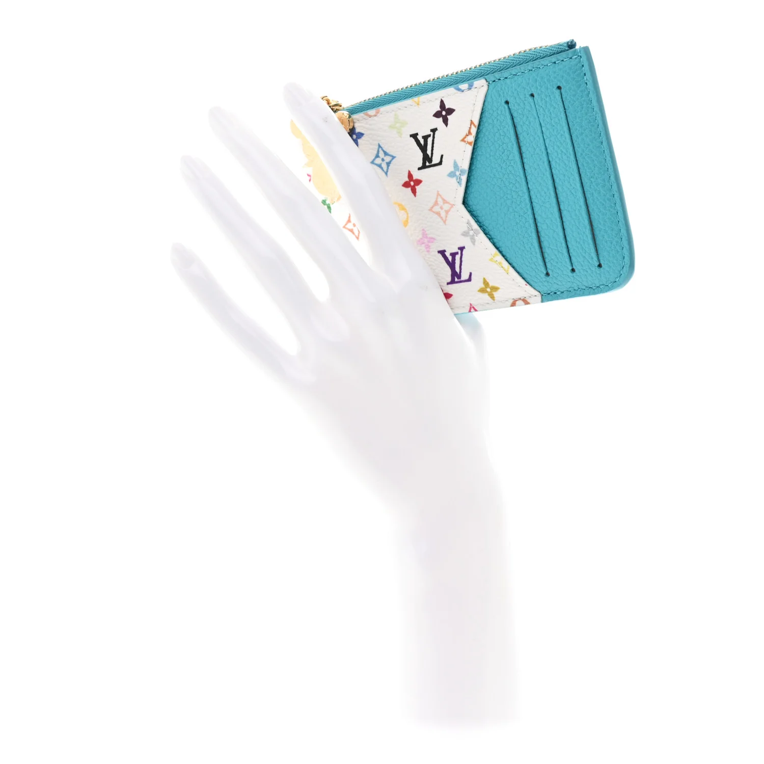 LV X TM Monogram Romy Card Holder Kabira Blue - Image 2
