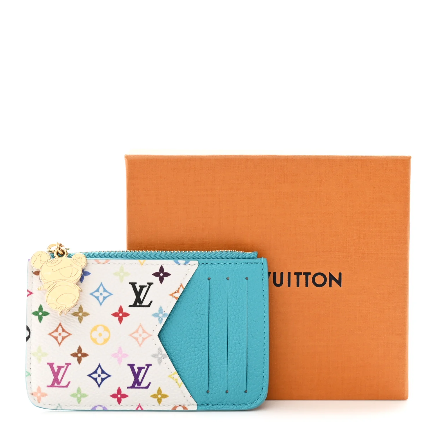 LV X TM Monogram Romy Card Holder Kabira Blue - Image 7