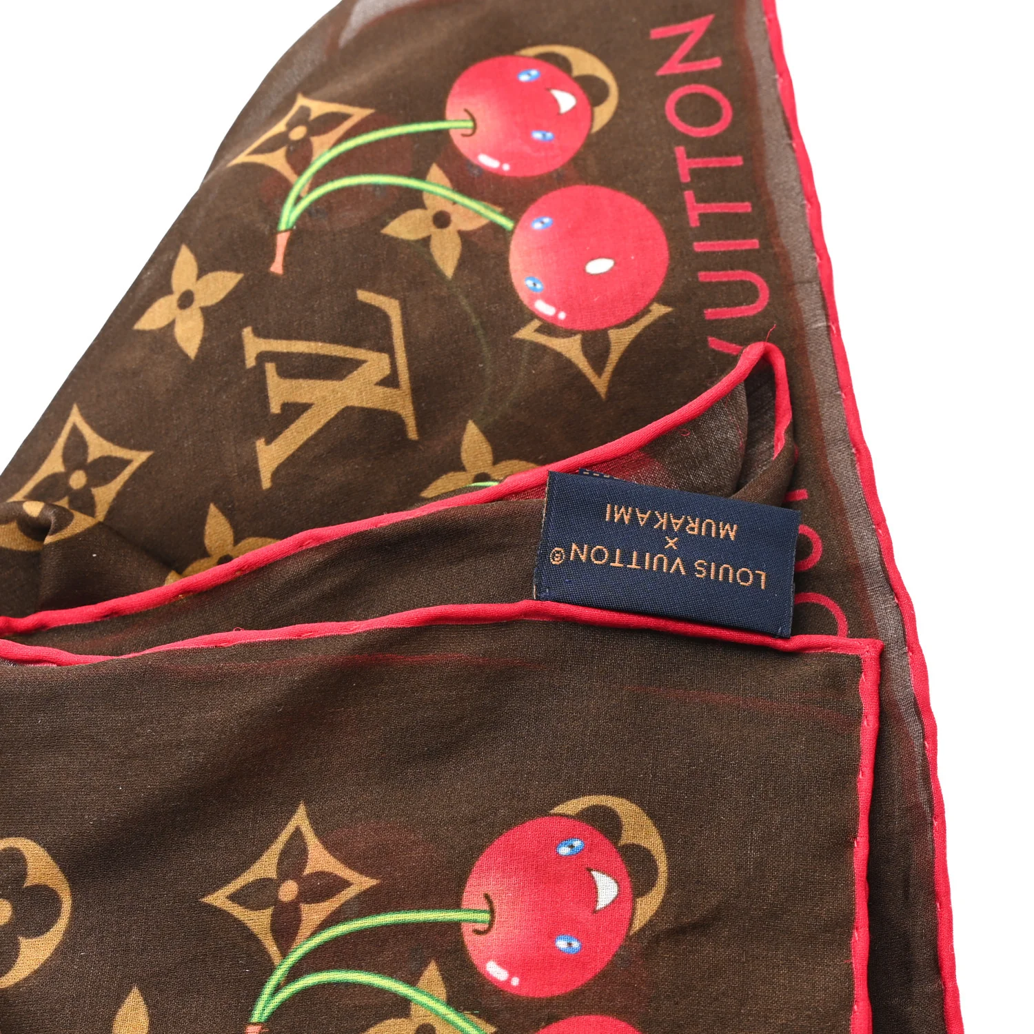 LV X TM Silk Monogram Cerises Bandeau Brown - Image 3