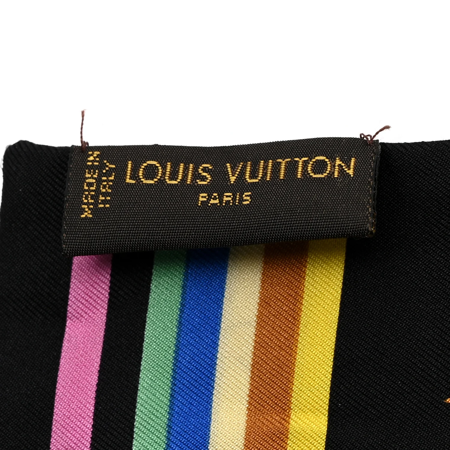 LV X TM Silk Monogram Multicolor Bandeau Black - Image 3