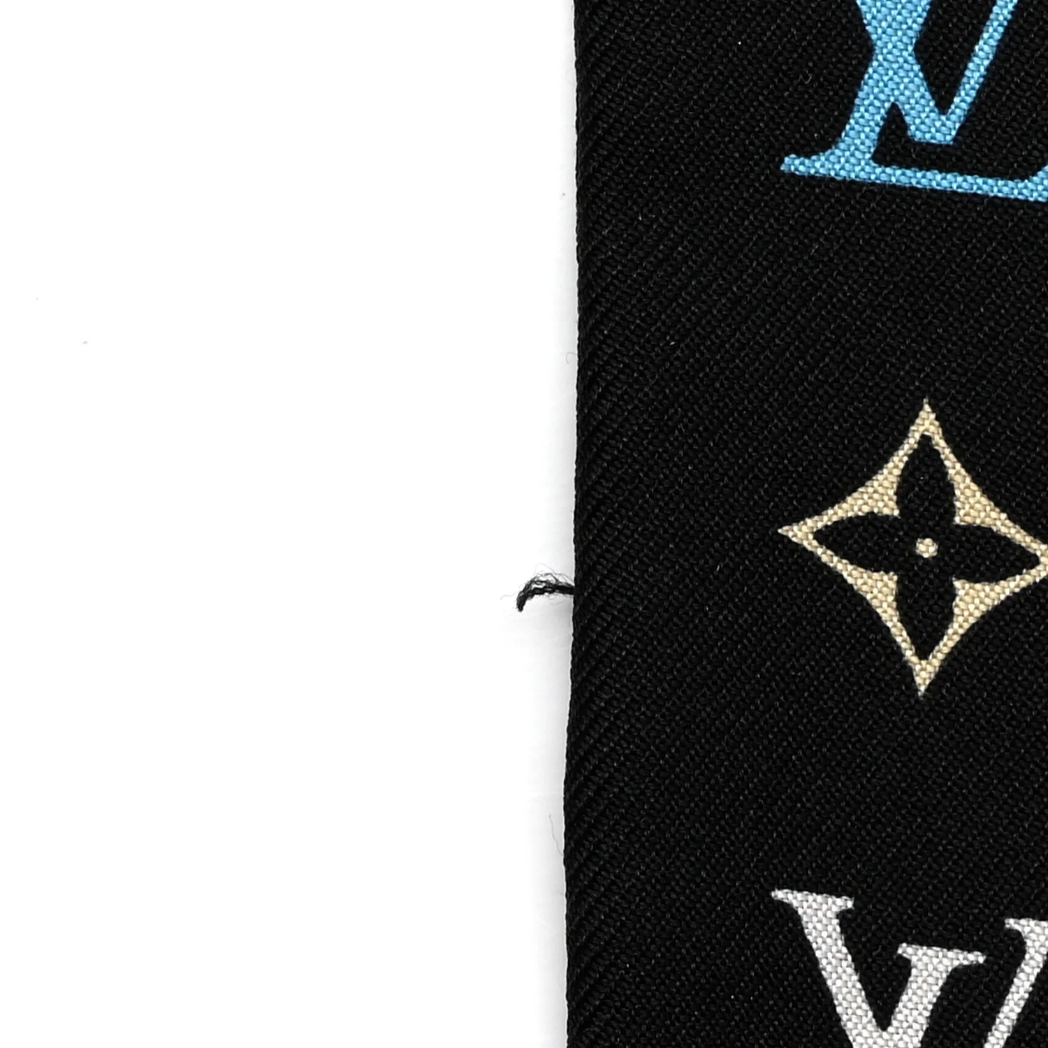LV X TM Silk Monogram Multicolor Bandeau Black - Image 5