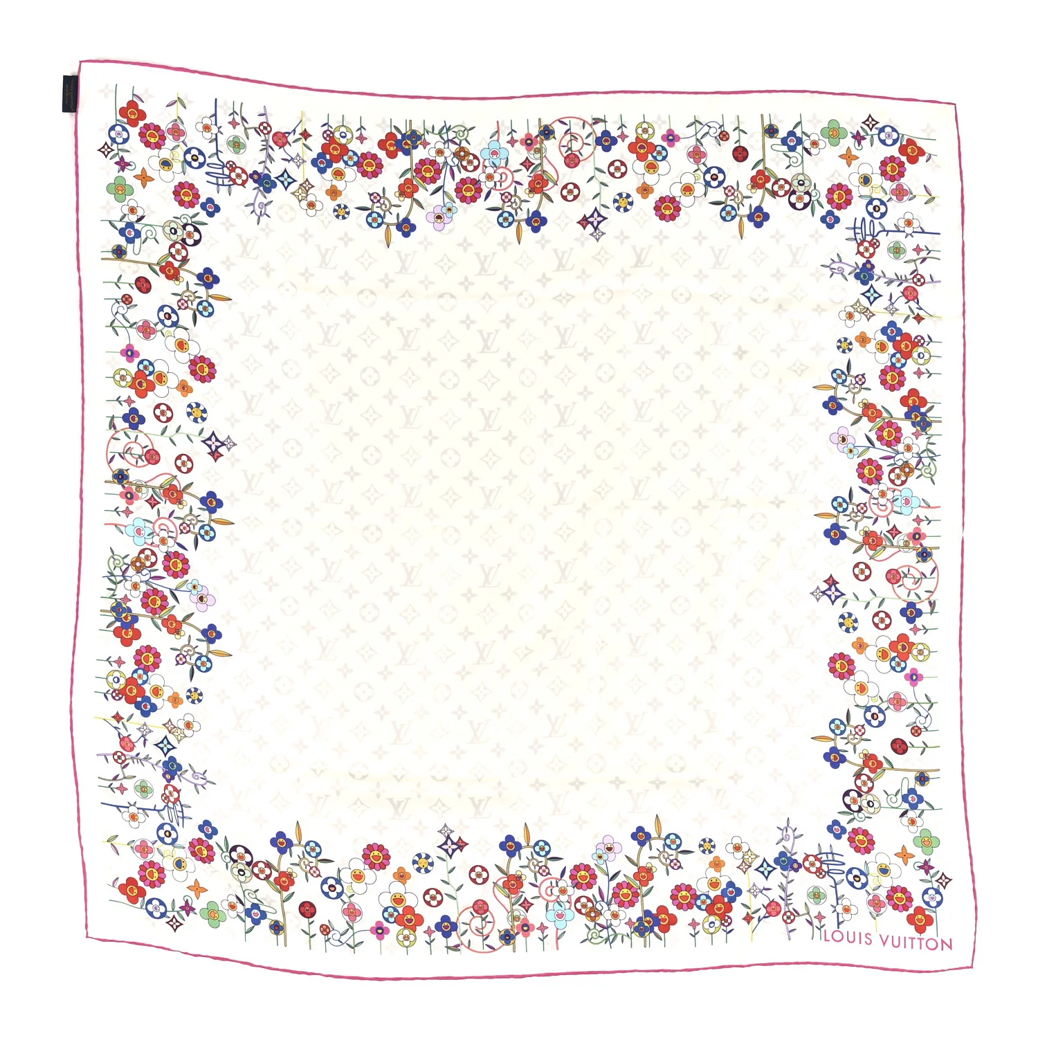 LV X TM Silk Superflat Monogram Bandeau White - Image 2