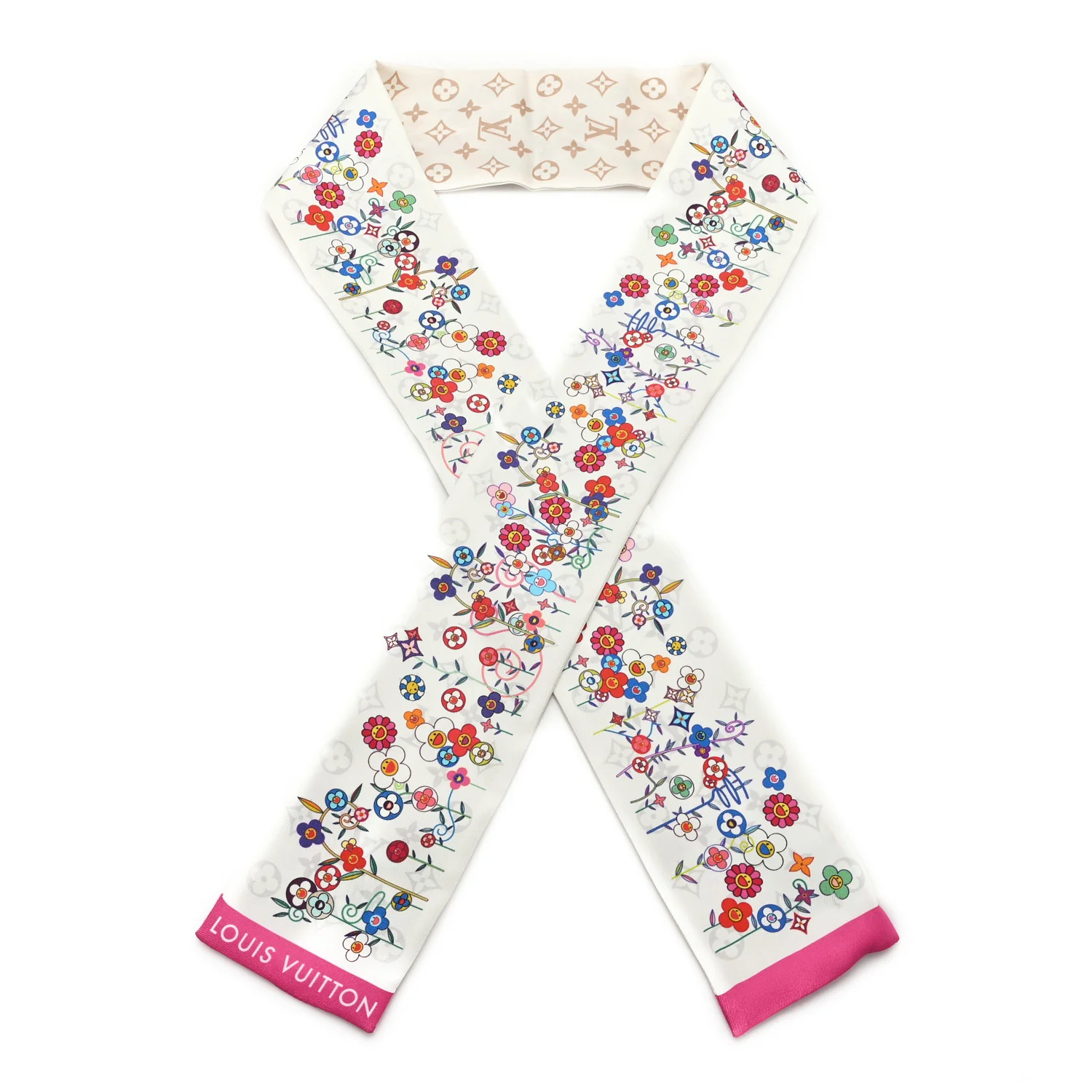 LV X TM Silk Superflat Monogram Bandeau White