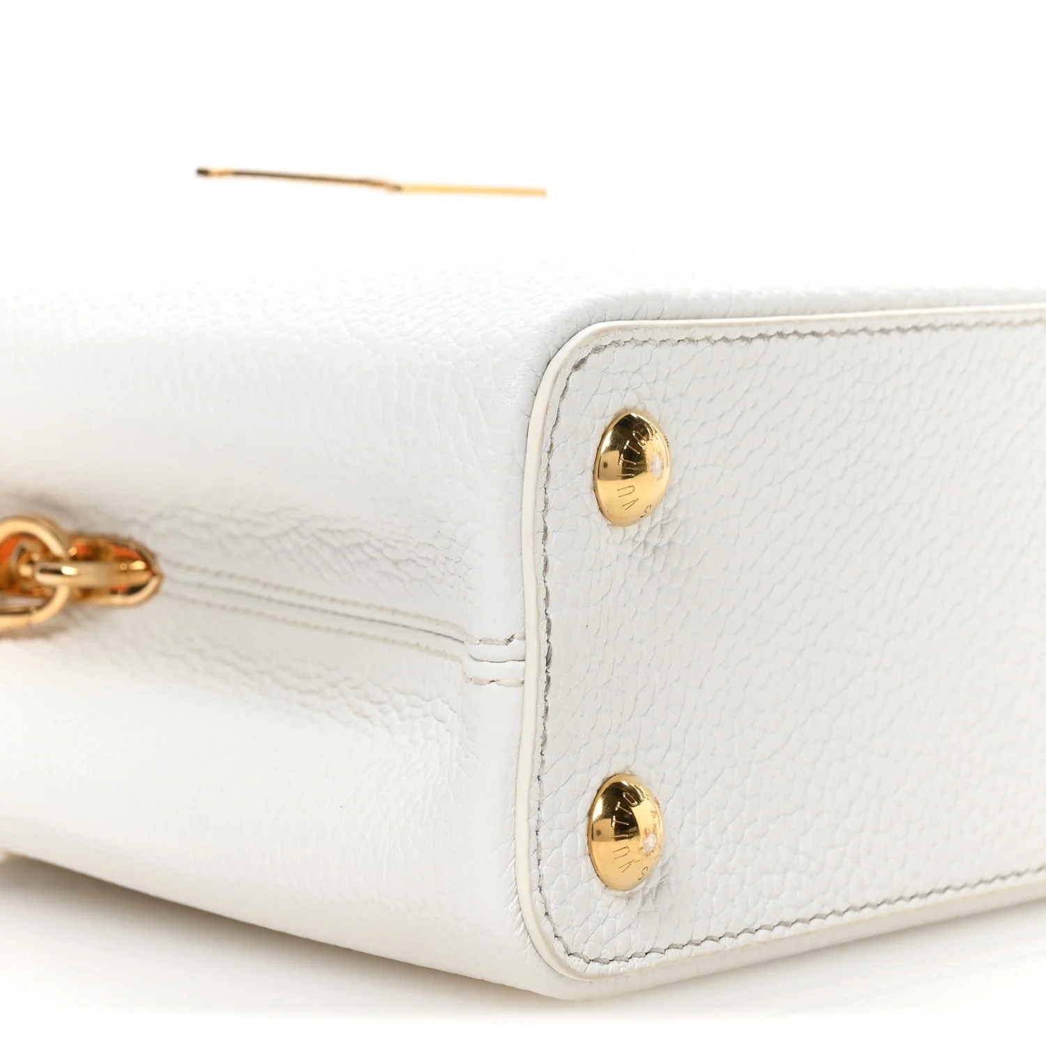 LV X TM Taurillon BB Capucines Blanc - Image 8