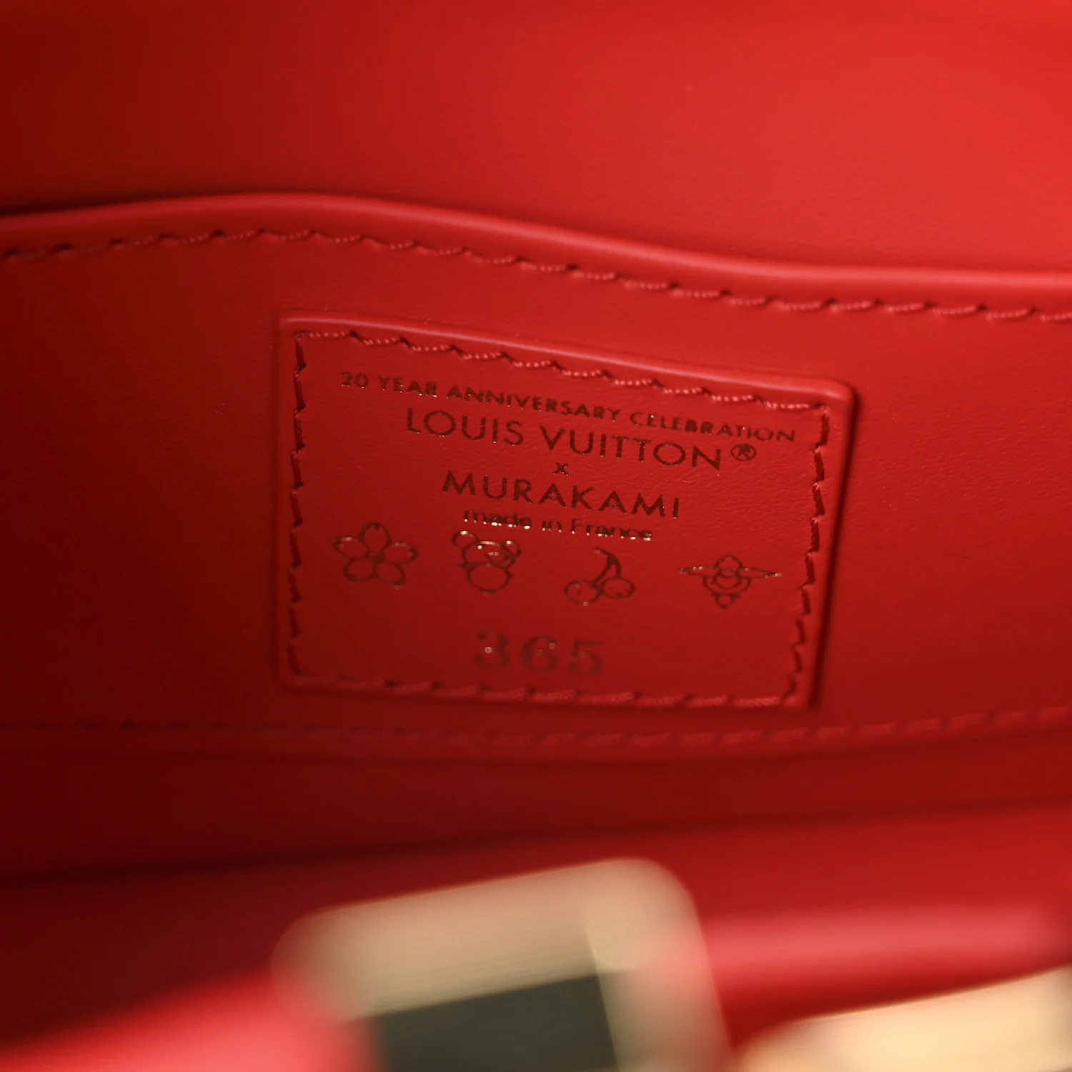 LV X TM Taurillon Cerises Capucines BB Rouge - Image 6