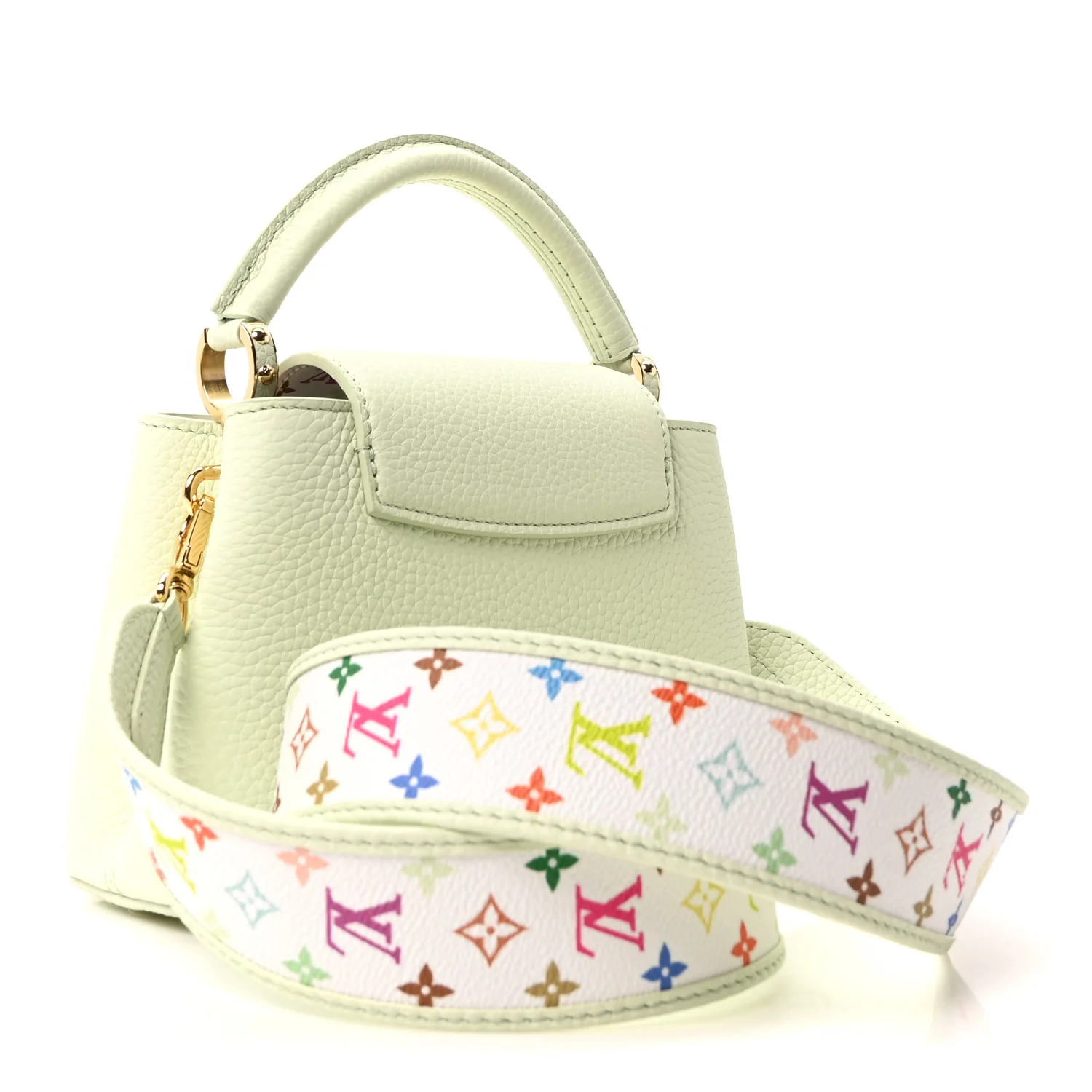 LV X TM Taurillon Mini Capucines Green - Image 3
