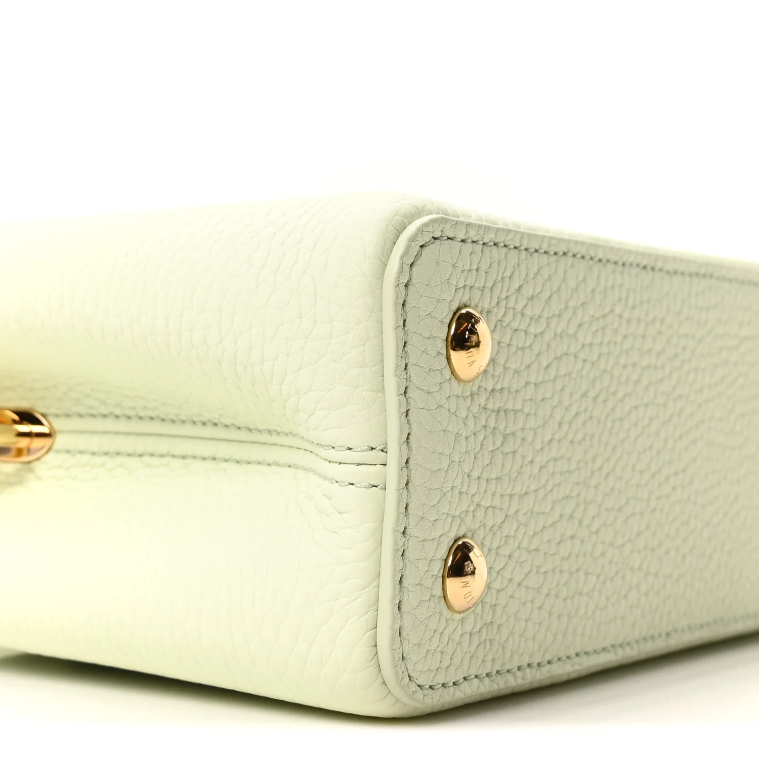 LV X TM Taurillon Mini Capucines Green - Image 8