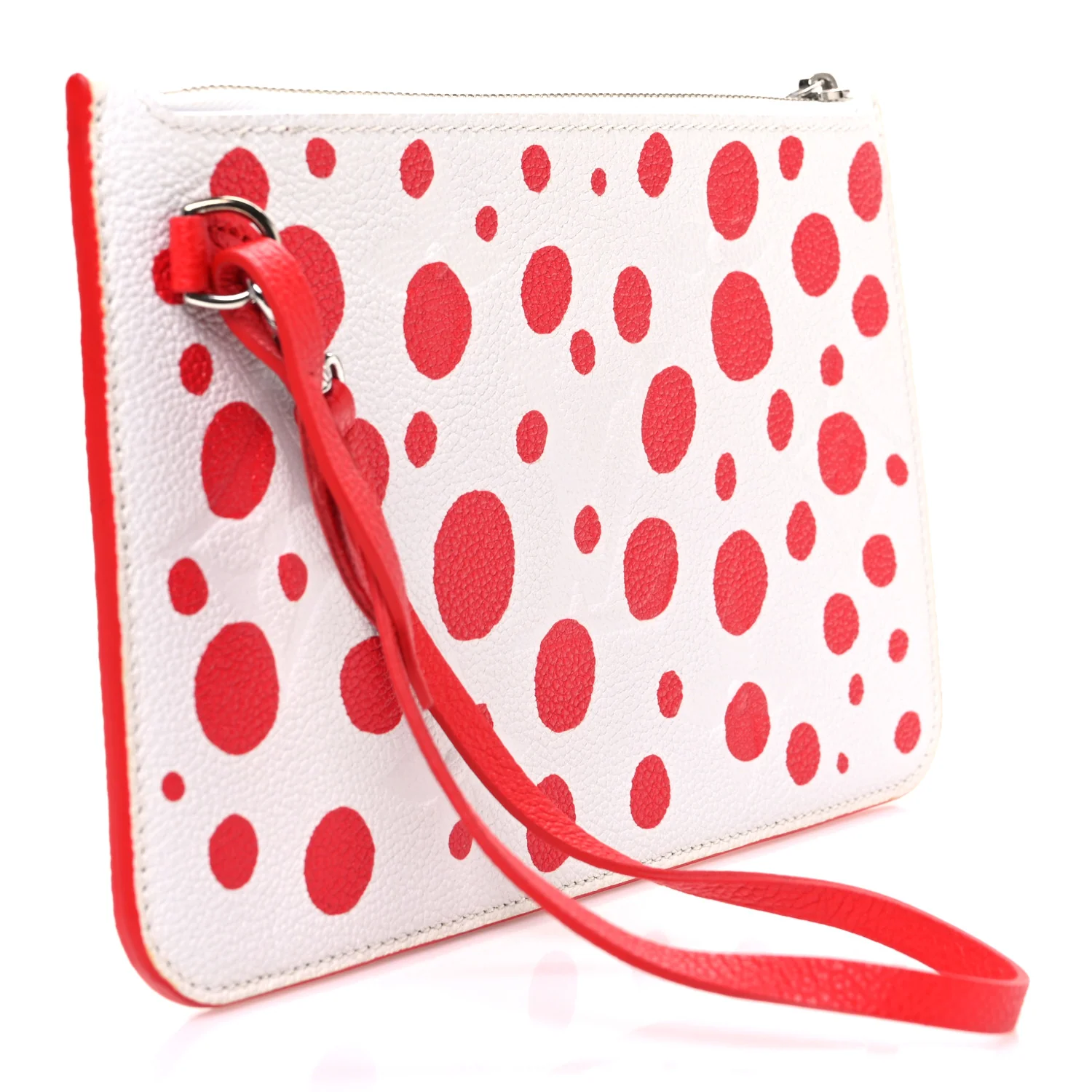 LV X YK Empreinte Infinity Dots Neverfull MM Pochette Rouge White - Image 3
