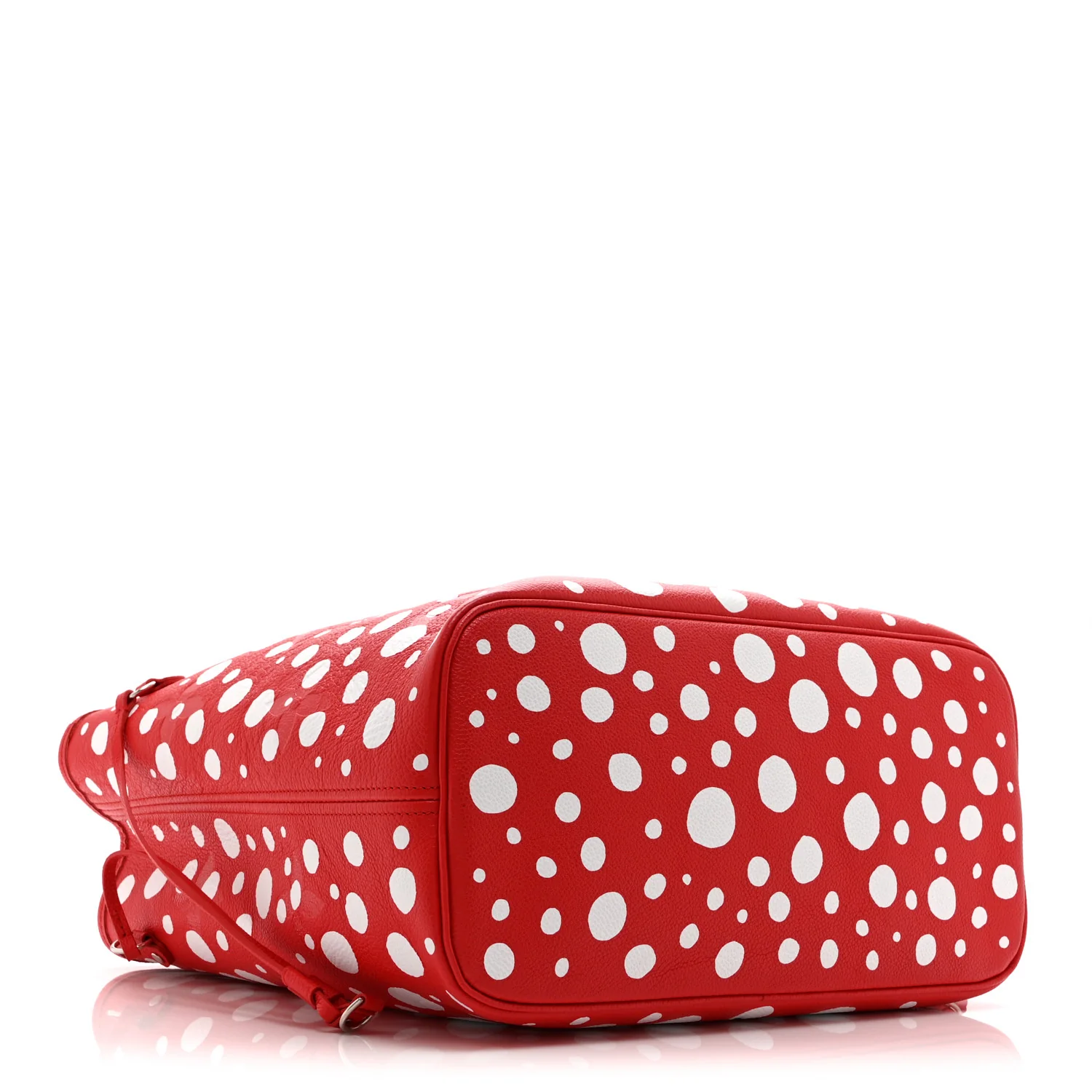 LV X YK Empreinte Infinity Dots Neverfull MM Rouge White - Image 5