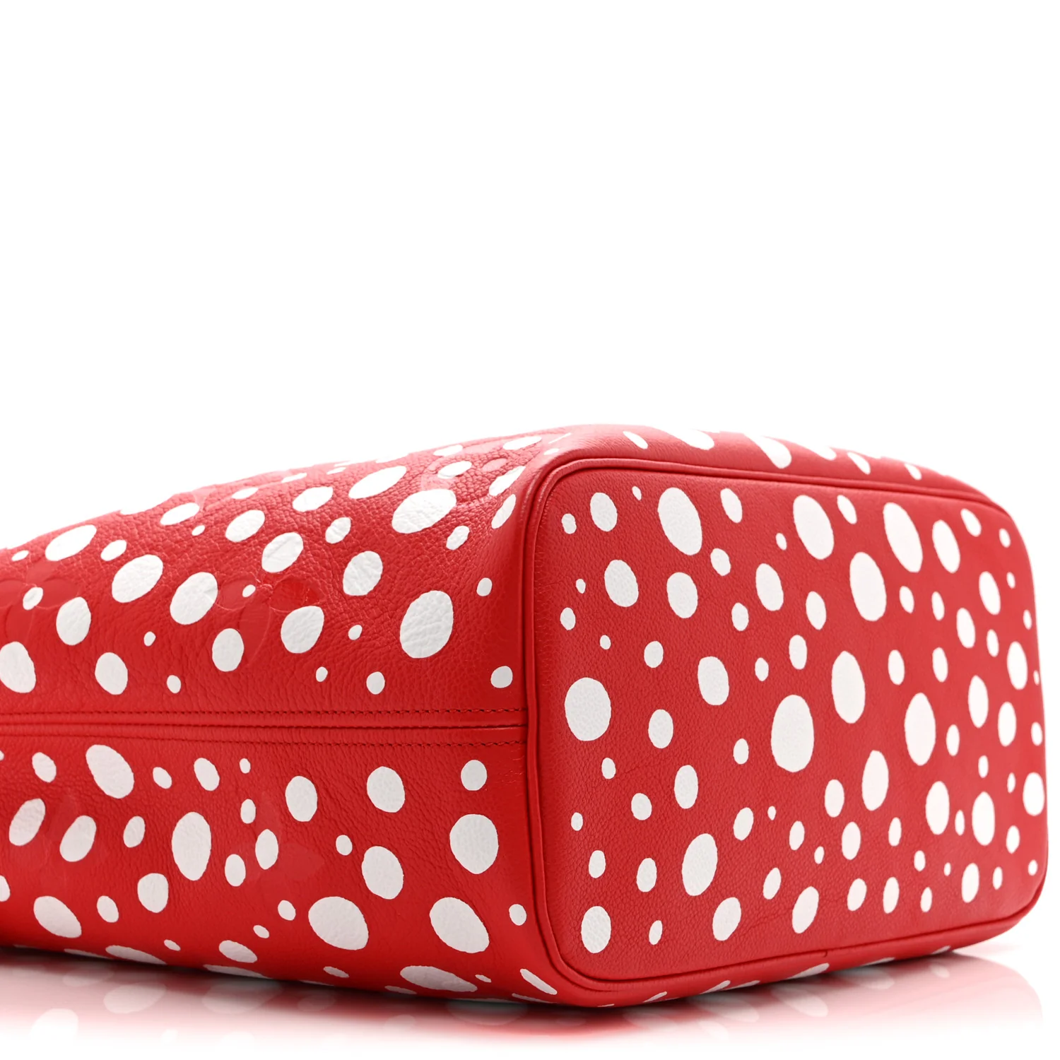 LV X YK Empreinte Infinity Dots Neverfull MM Rouge White - Image 9