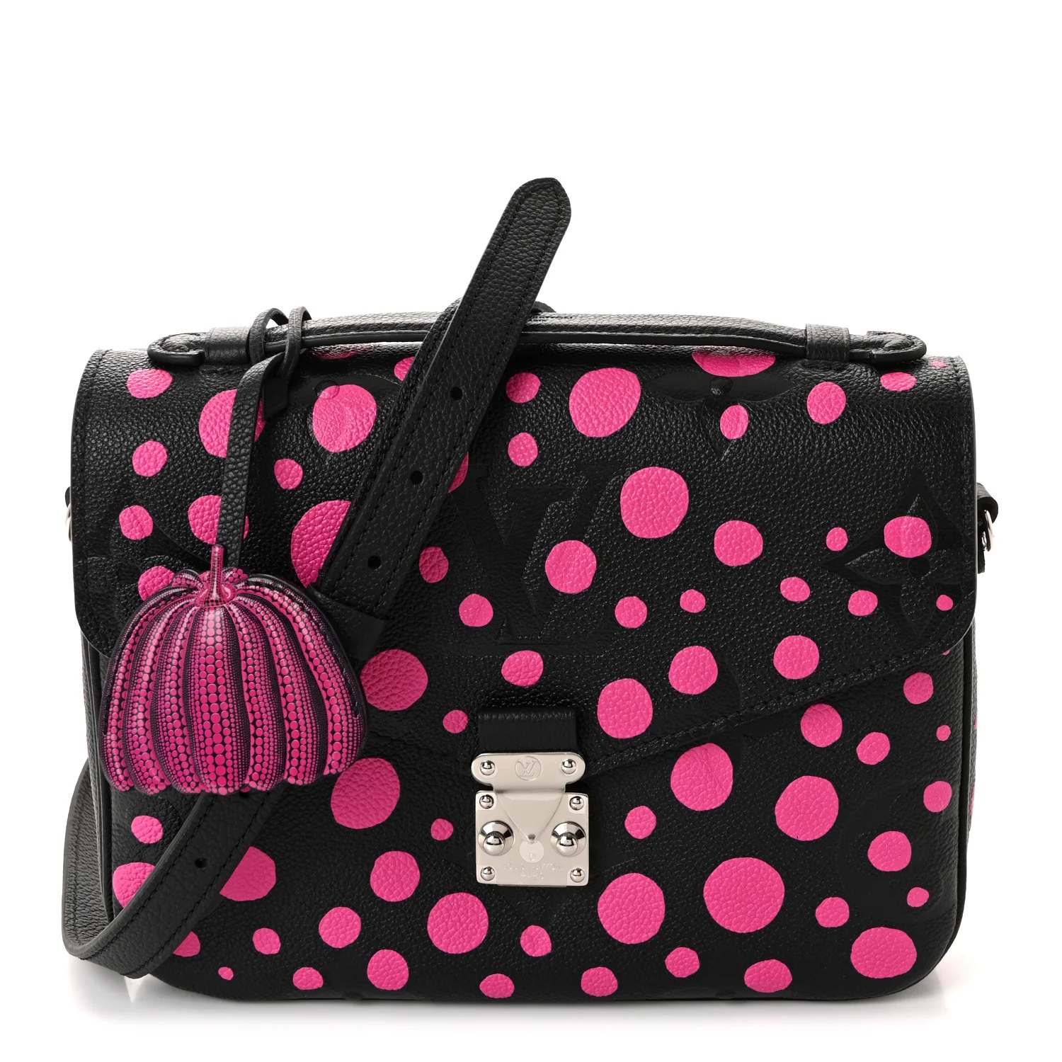 LV x YK Empreinte Monogram Giant Pochette Metis Black Fuchsia