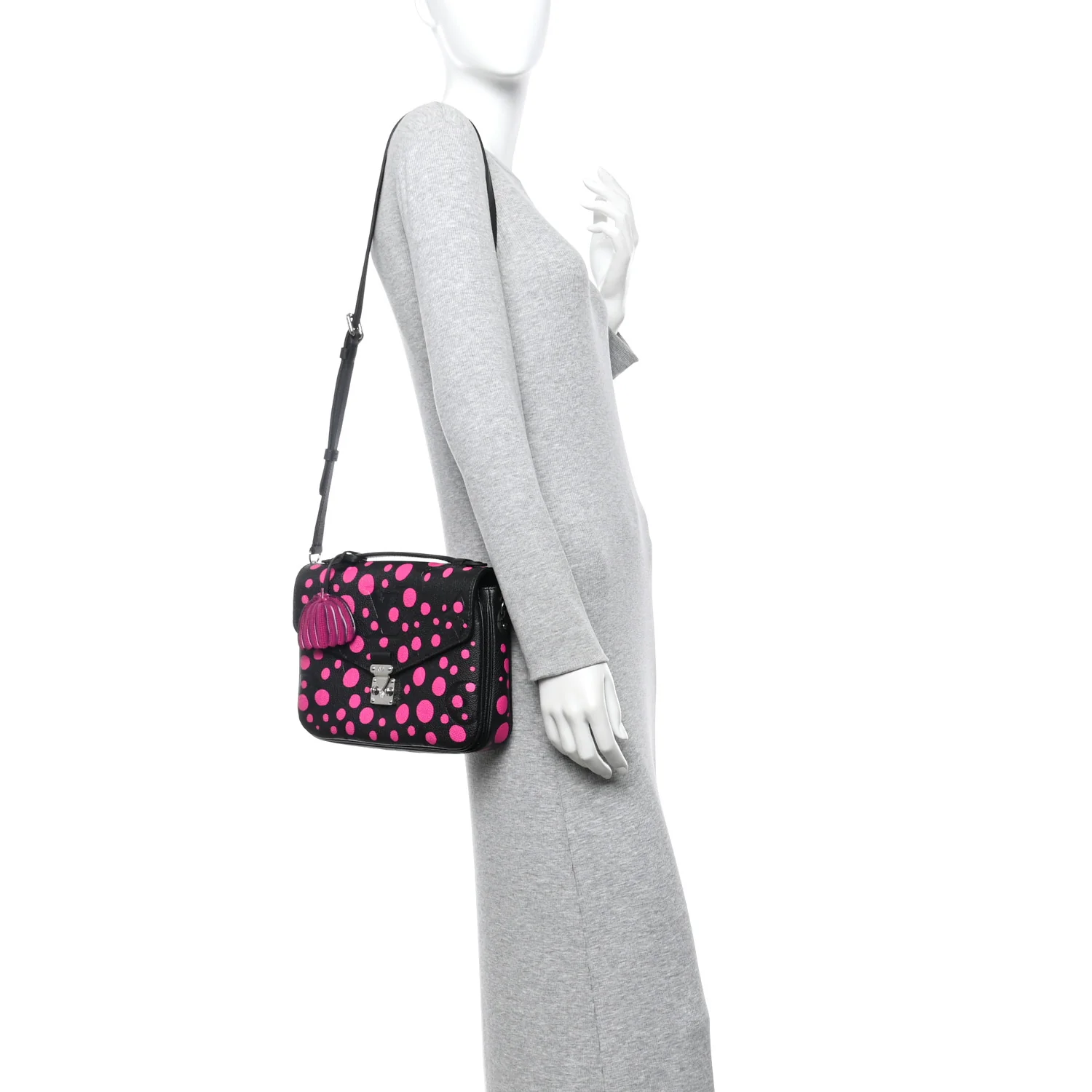 LV x YK Empreinte Monogram Giant Pochette Metis Black Fuchsia - Image 2
