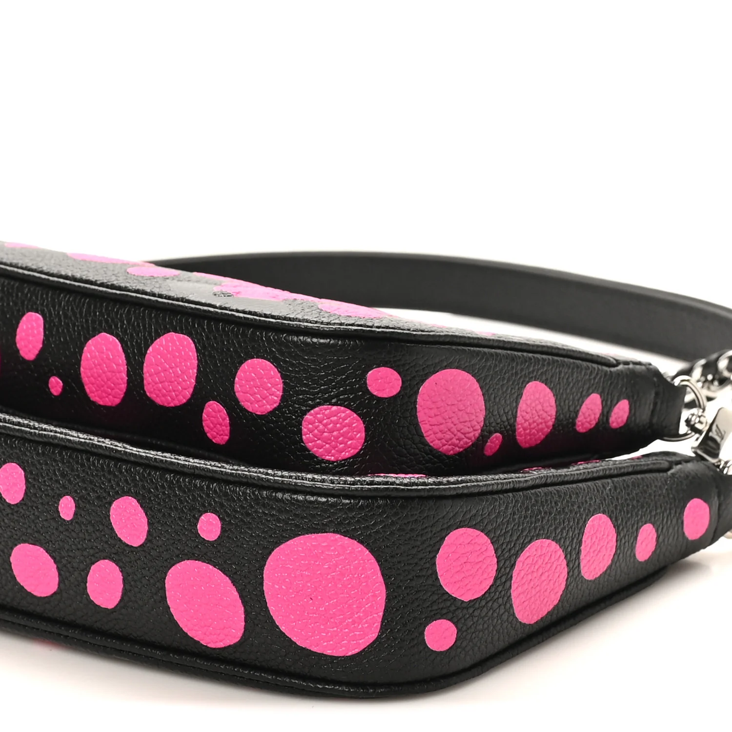 LV X YK Empreinte Multi Pochette Accessories Black Fuchsia - Image 9