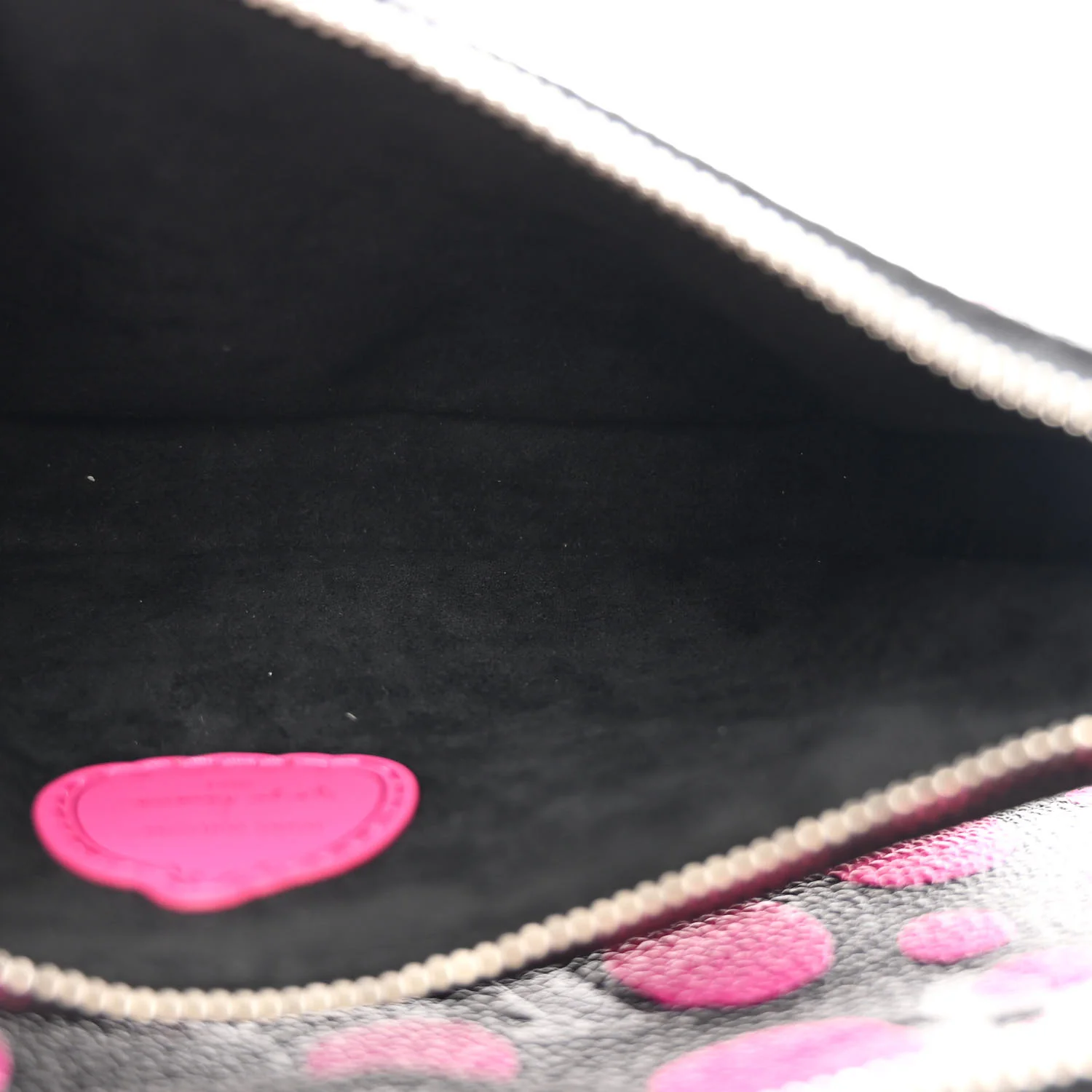 LV X YK Empreinte Multi Pochette Accessories Black Fuchsia - Image 6