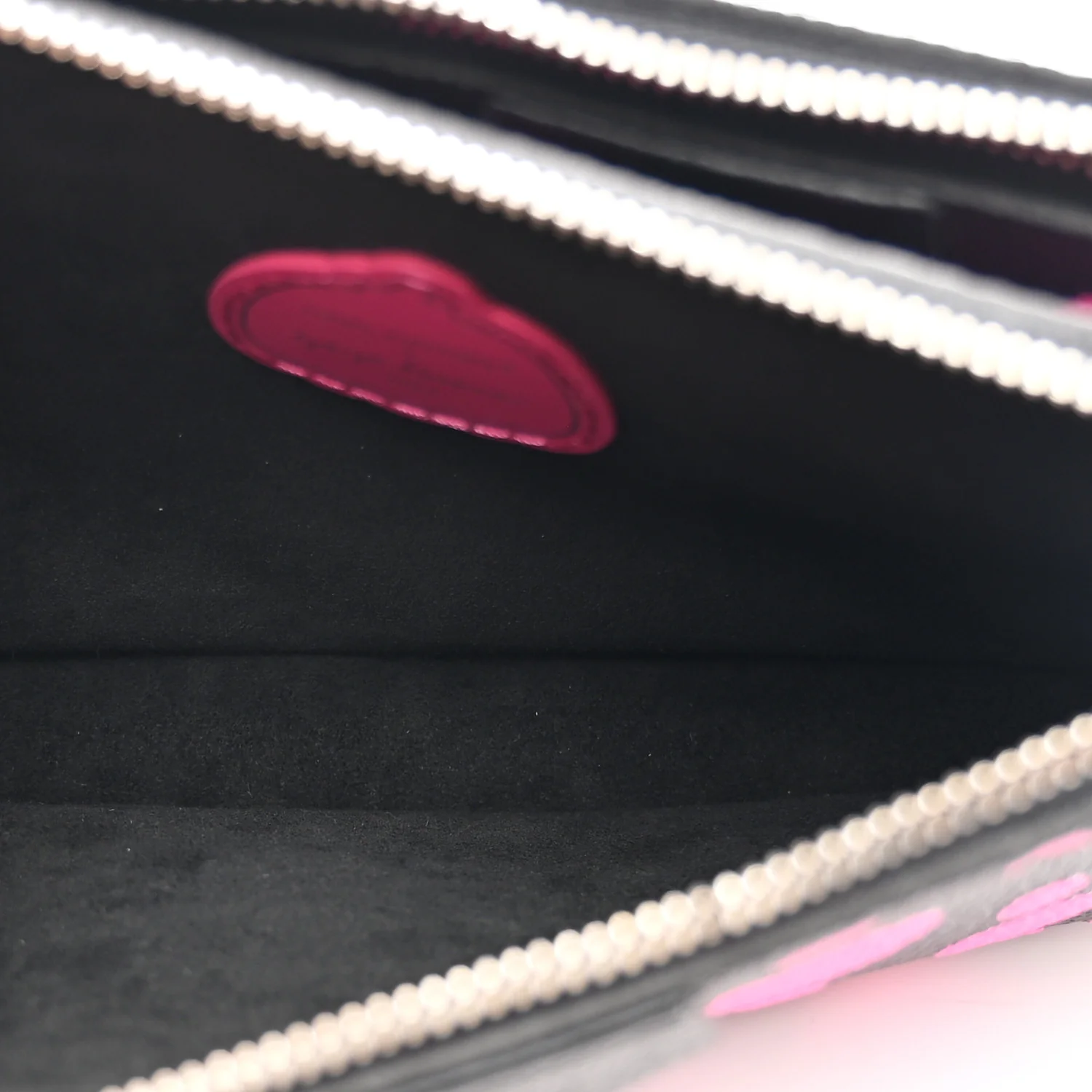 LV X YK Empreinte Multi Pochette Accessories Black Fuchsia - Image 5