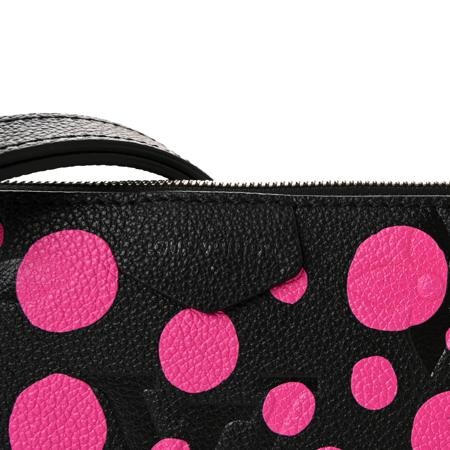 LV X YK Empreinte Multi Pochette Accessories Large Pochette Black Fuchsia - Image 7