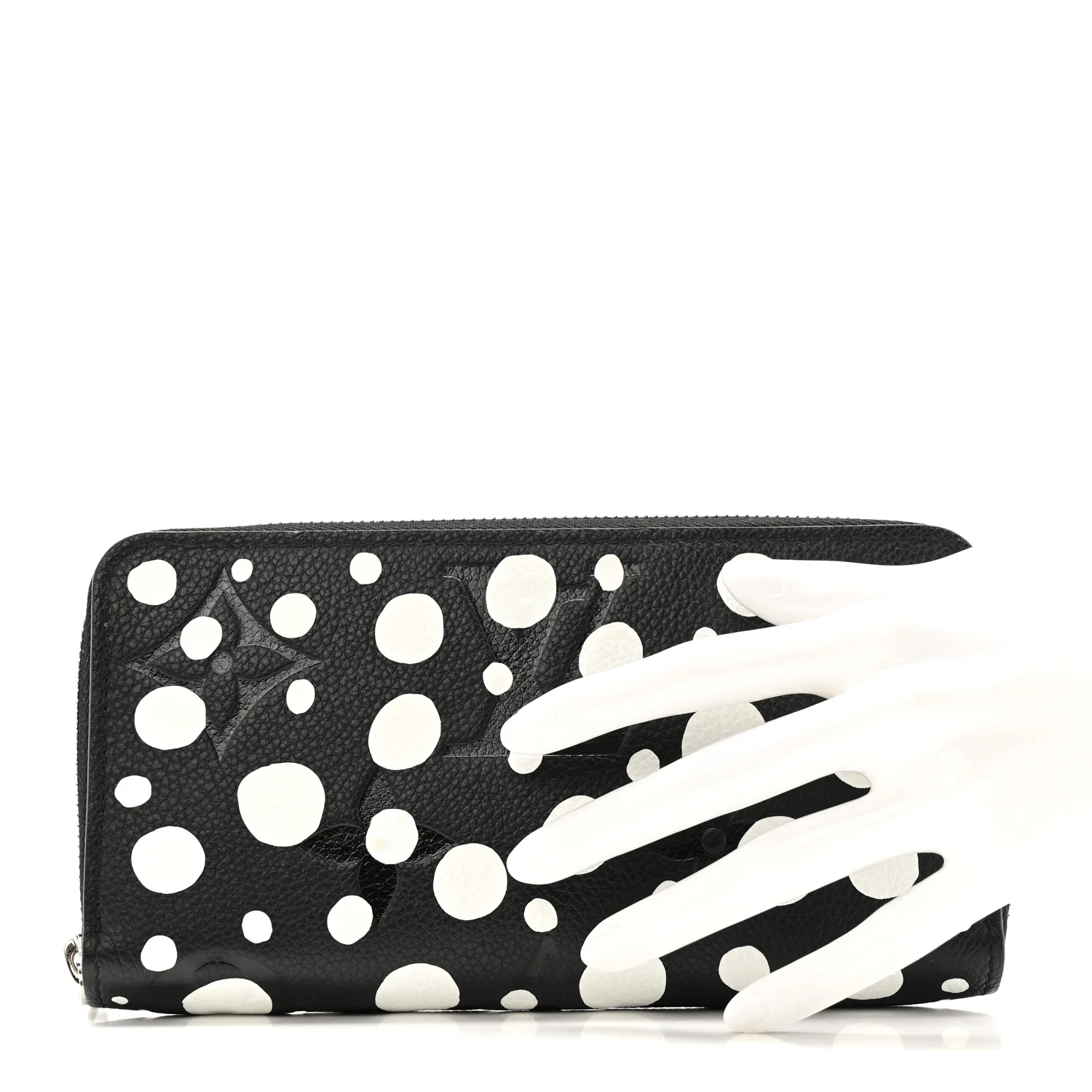 LV X YK Empreinte Zippy Wallet Black White - Image 3